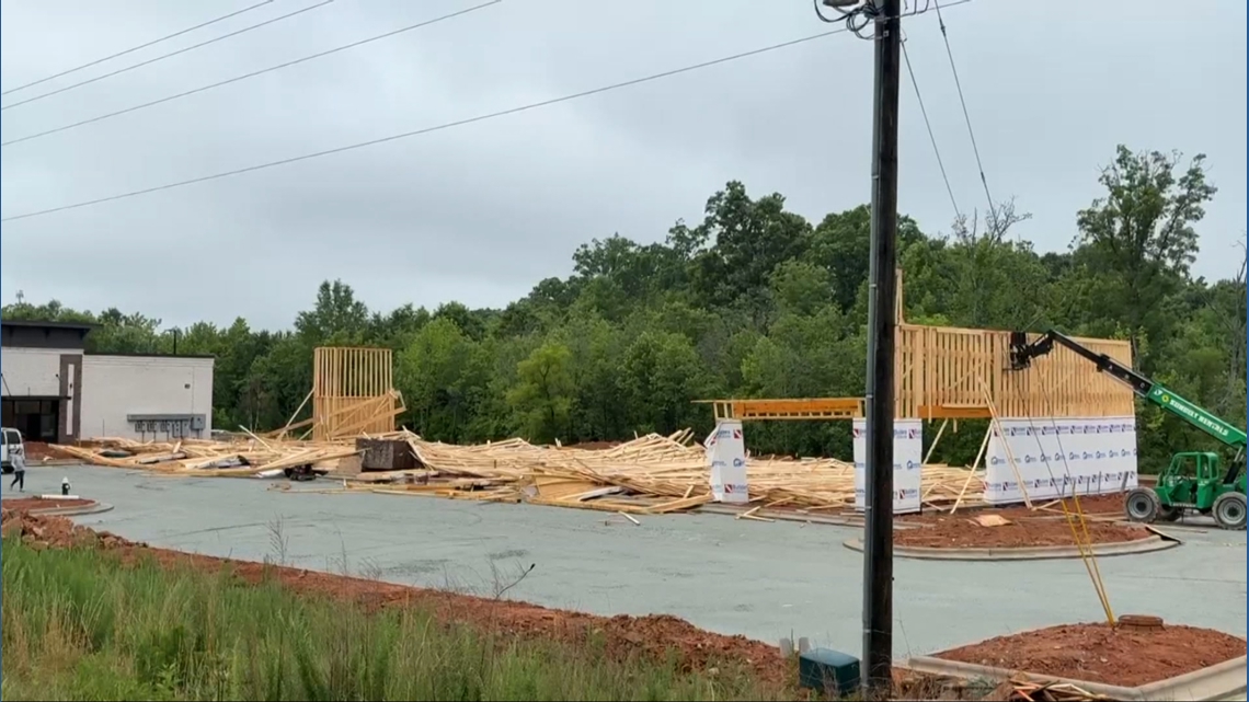 Construction site collapses, two workers hurt on Gate City Boulevard, officials confirm