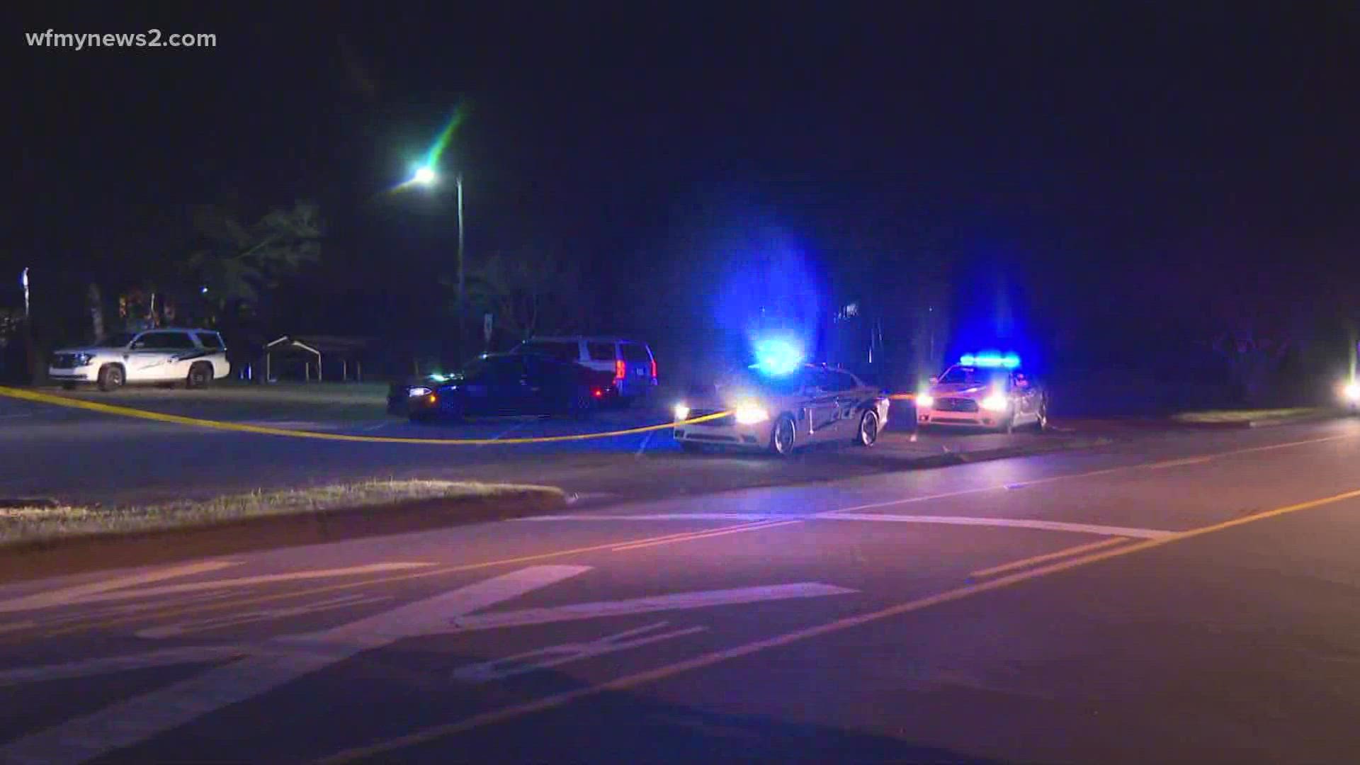 Officers were at the scene Wednesday night after a reported shooting.