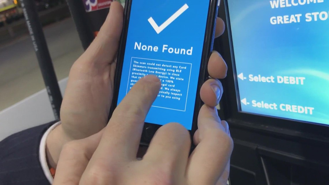 Spot a card skimmer using an app