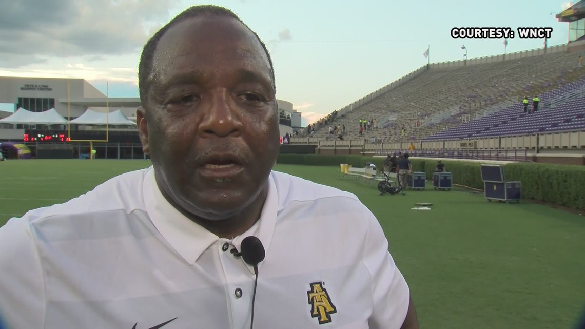 Postgame Interview With NC A&T HC Sam Washington & QB 