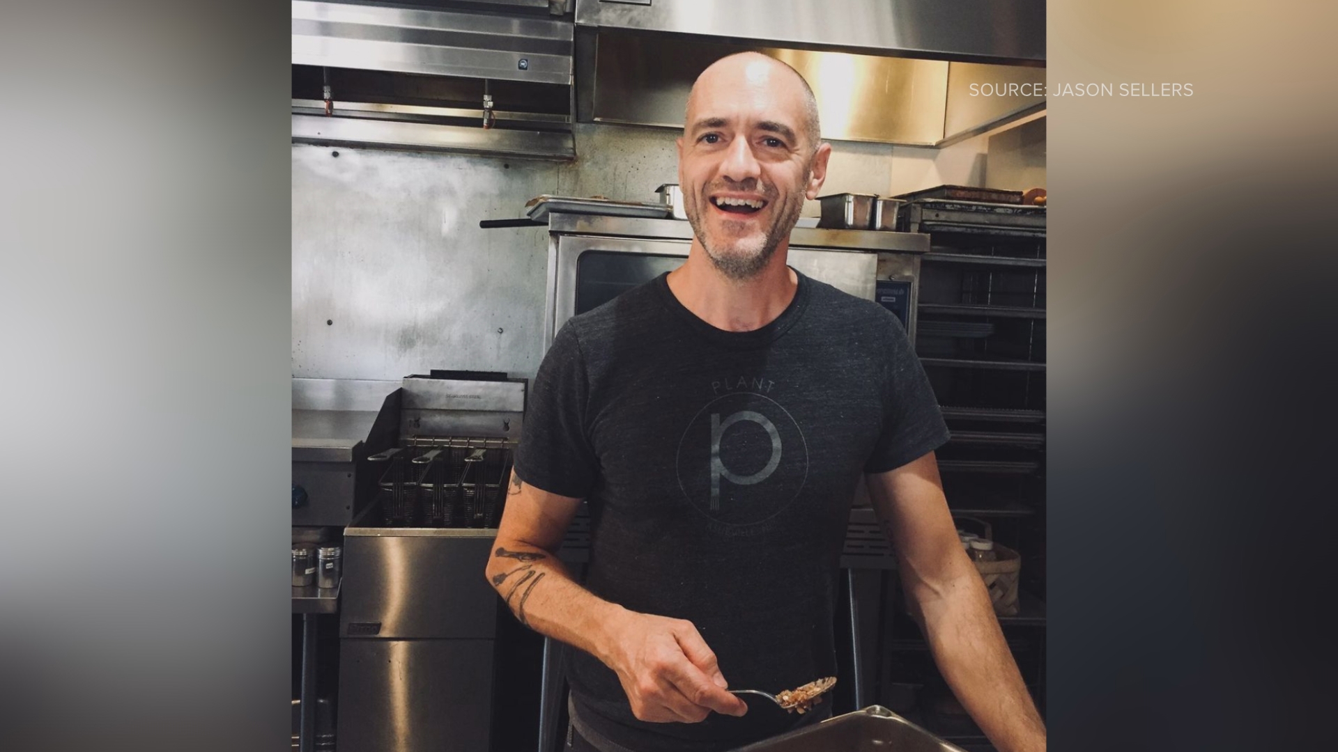 Jason Sellers turned his restaurant into a place where people can get a hot meal for free.