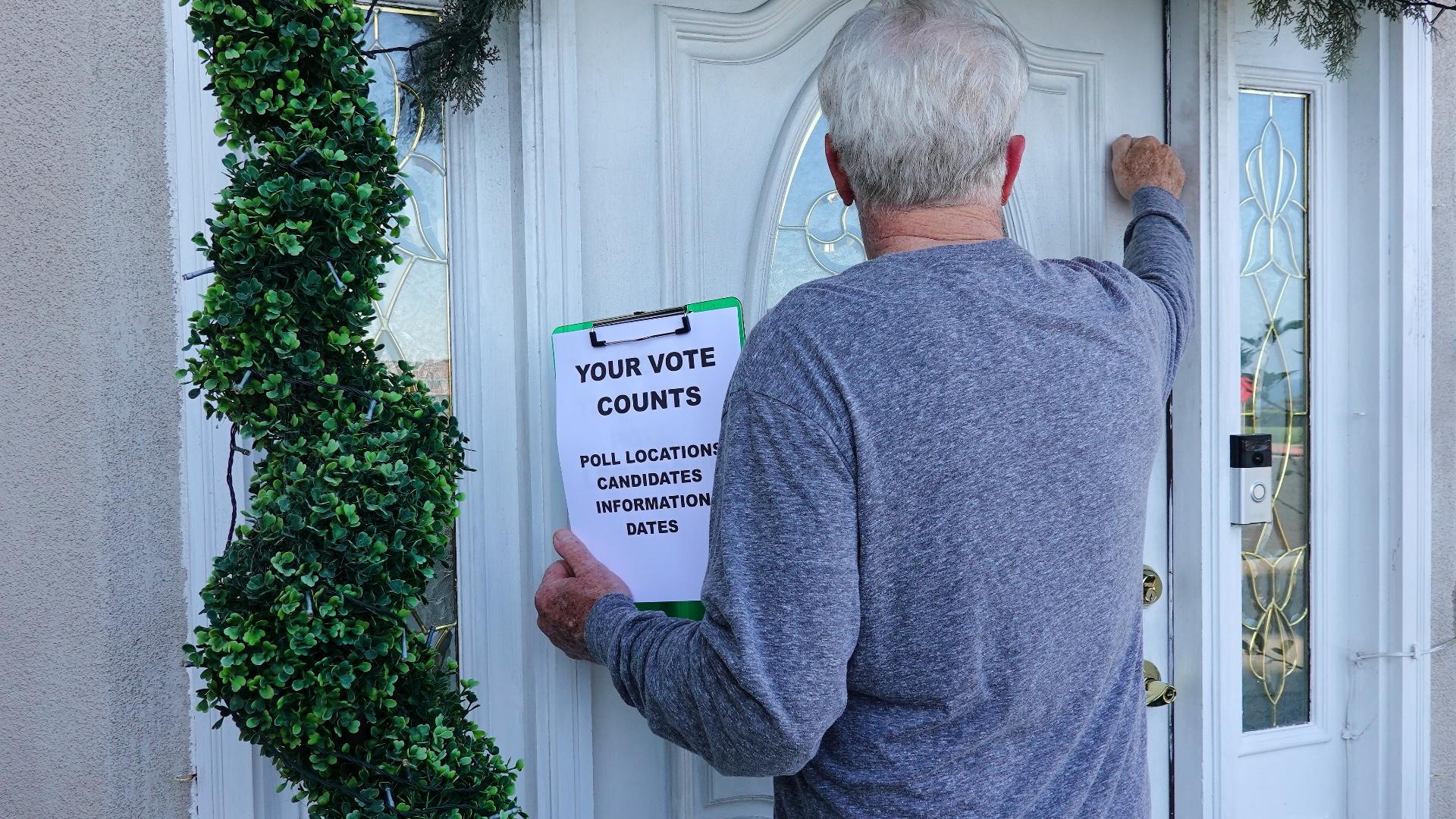 Canvassing is covered under the First Amendment.