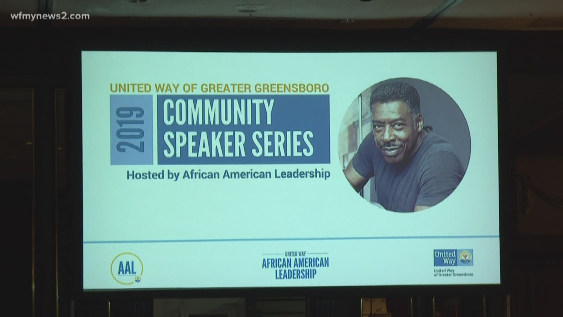 Hollywood actor and Ghostbusters star, Ernie Hudson, made a stop in Greensboro today.  He shared his personal story of overcoming odds and adversity at the United Way of Greater Greensboro.