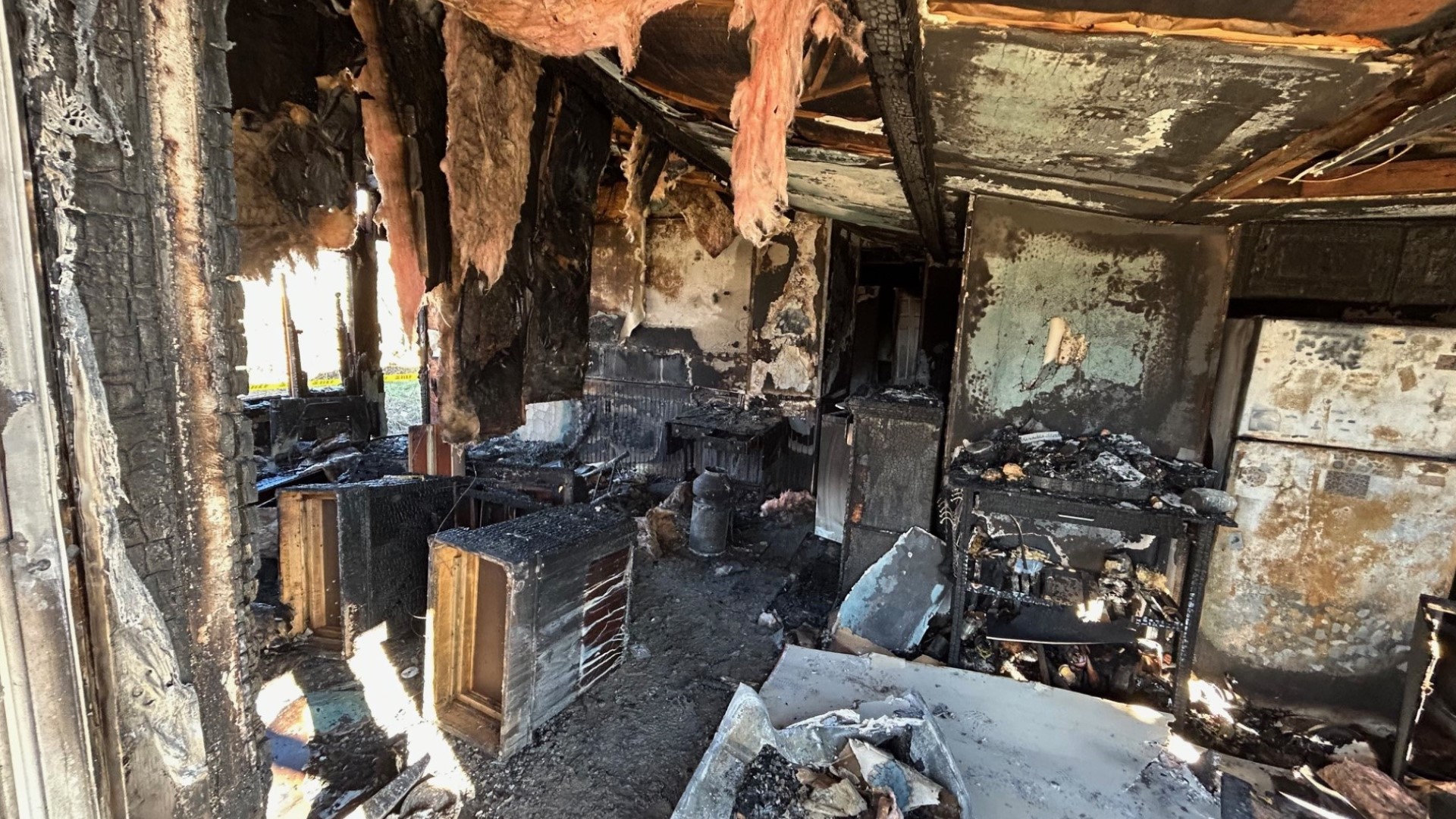 Firefighters say a space heater connected to a power strip may have started the fire. Neighbors are rallying together to help the homeowner for the holidays.