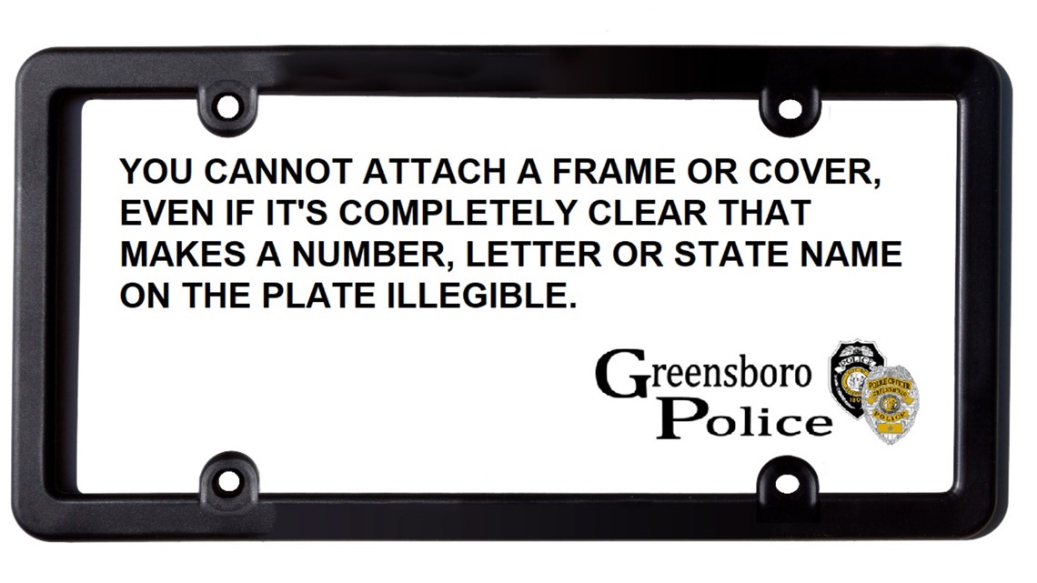 Your license plate frame could be illegal, really!