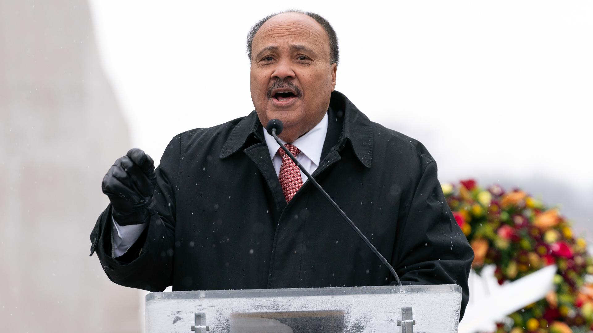 Martin Luther King III came to his father's defense on his X account.