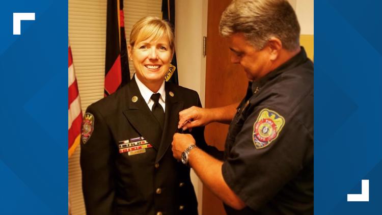 Battalion Chief Carol Key is one of few women in the 500+ member Greensboro Fire Department