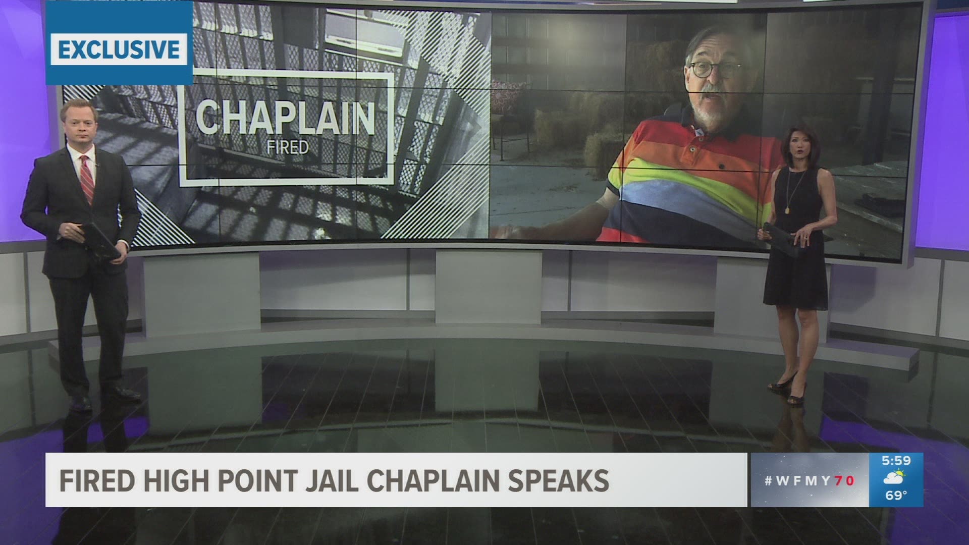 A chaplain is out at the Guilford county jail for doing what he says was his job. A few days ago, Rick Taylor spoke with the high point enterprise. The Ex Chaplain said his superiors OK'D the interview on his SUCCESSFUL work with inmates.  
But Sheriff Danny Rogers relieved Rick Taylor of his duties because of it.
Taylor says he's was targeted for his strong Christian beliefs.