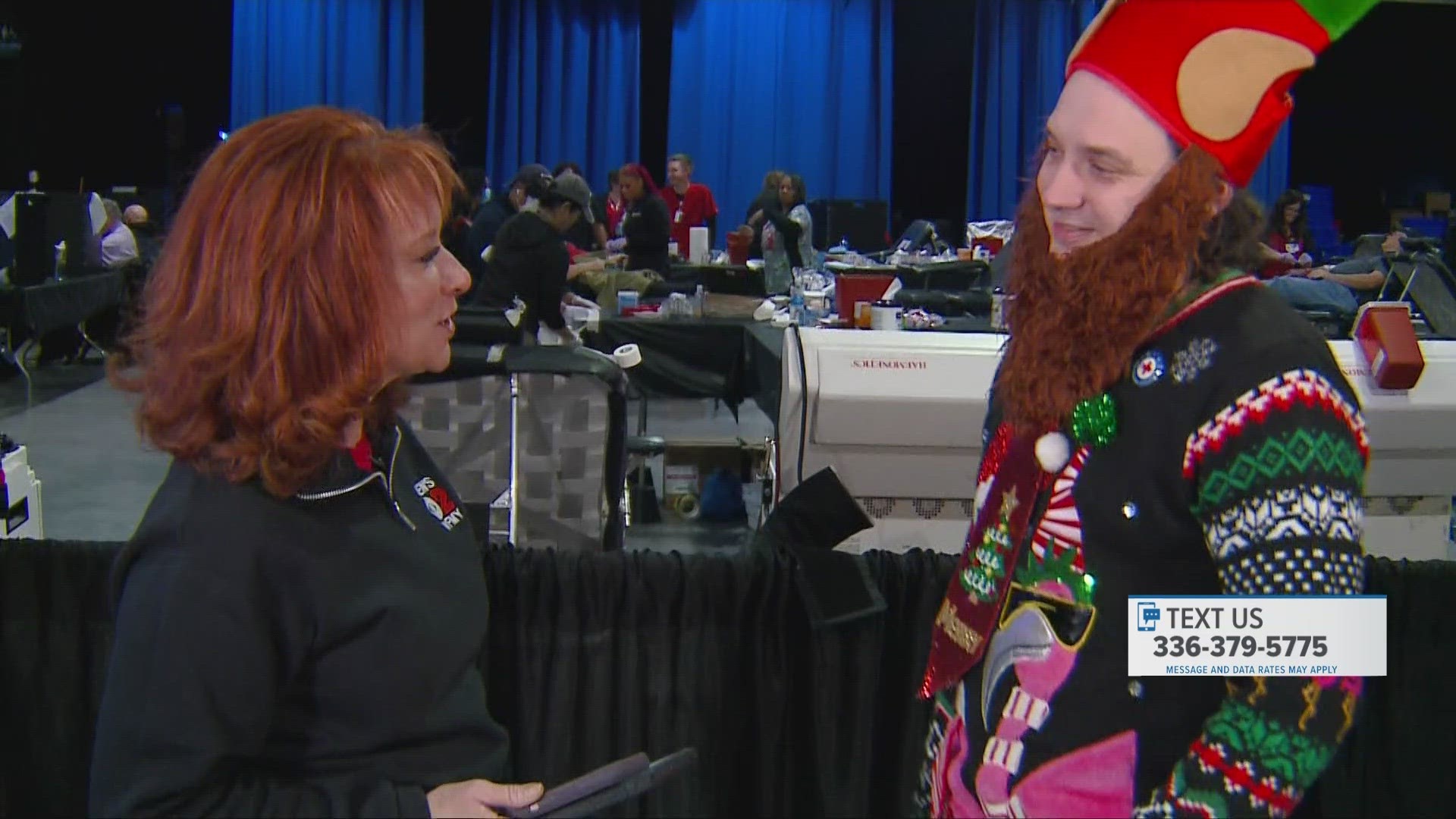 Wes Haynes joins WFMY News 2’s Tanya Rivera to answer viewers' questions live during the annual holiday blood drive.