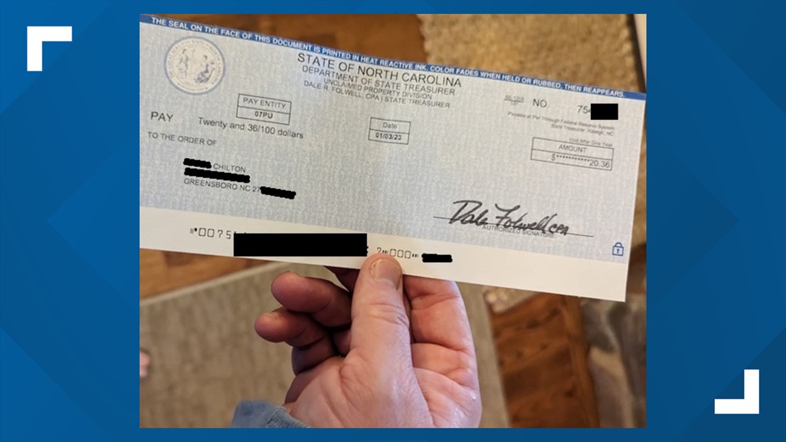 Unclaimed cash checks are going out in NC - Vimarsana News