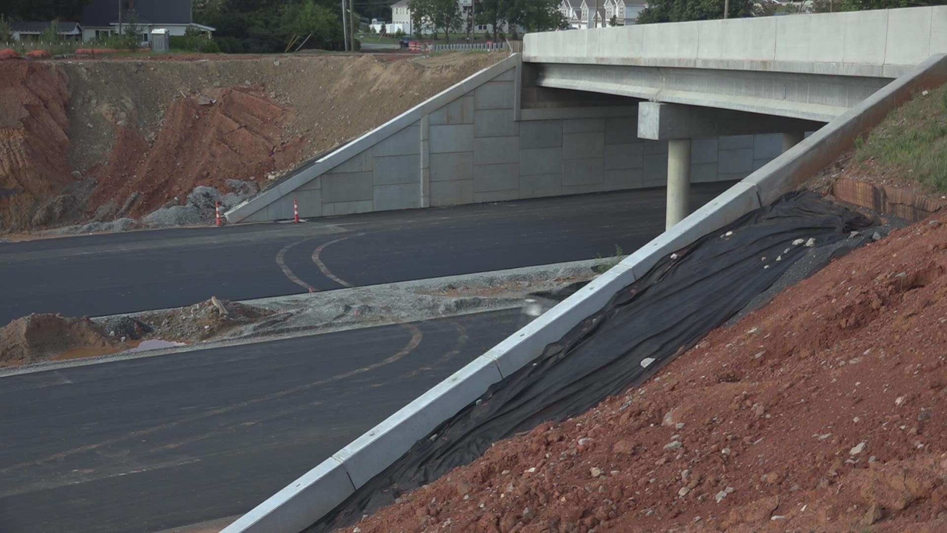 NCDOT said the projected completion date was Spring 2023, but it's looking like it'll be sooner.