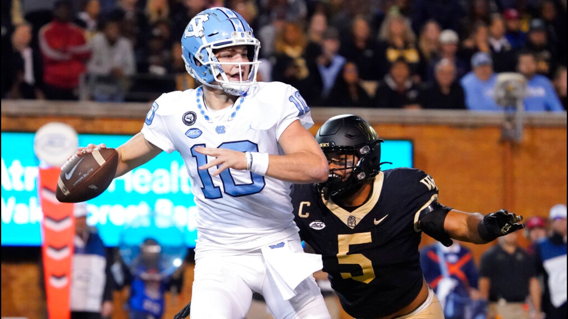 UNC QB Drake Maye Wins ACC Player Of The Year Offensive Player Of The Year Rookie Of The Year