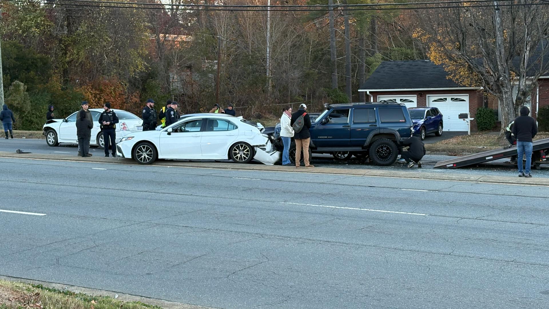 Lanes back open after ice sheet triggers multi-car crash on University ...