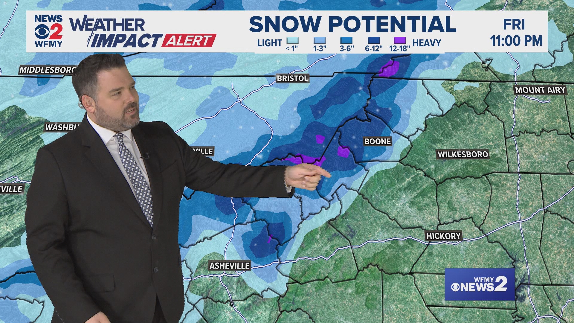 WFMY News 2 Chief Meteorologist Tim Buckley explains how the cold front will bring a temperature change and strong winds to the Triad.