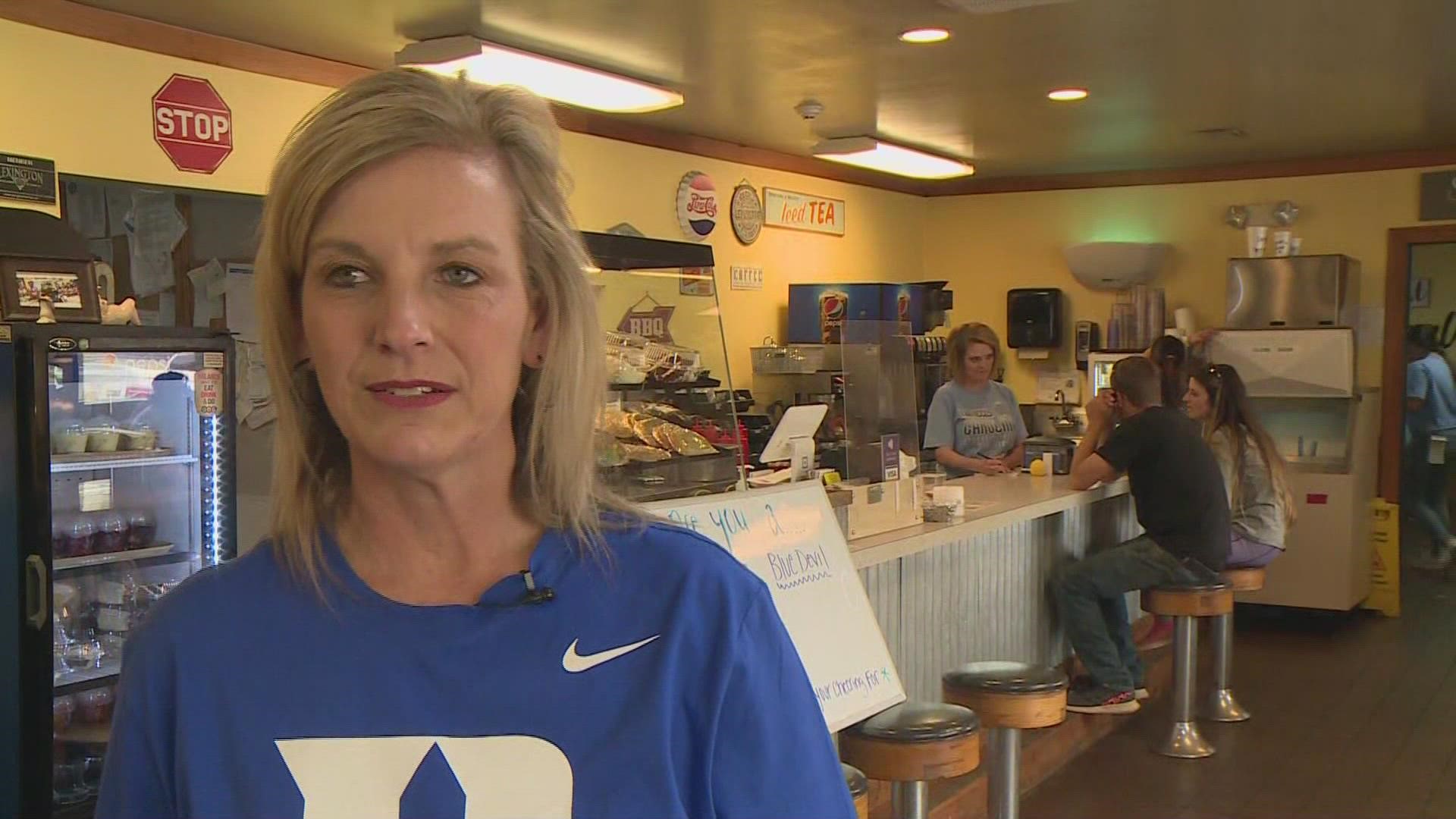 Becky Simmons from Tar Heel Q shares her views as she is in a house divided in during the Final Four game.