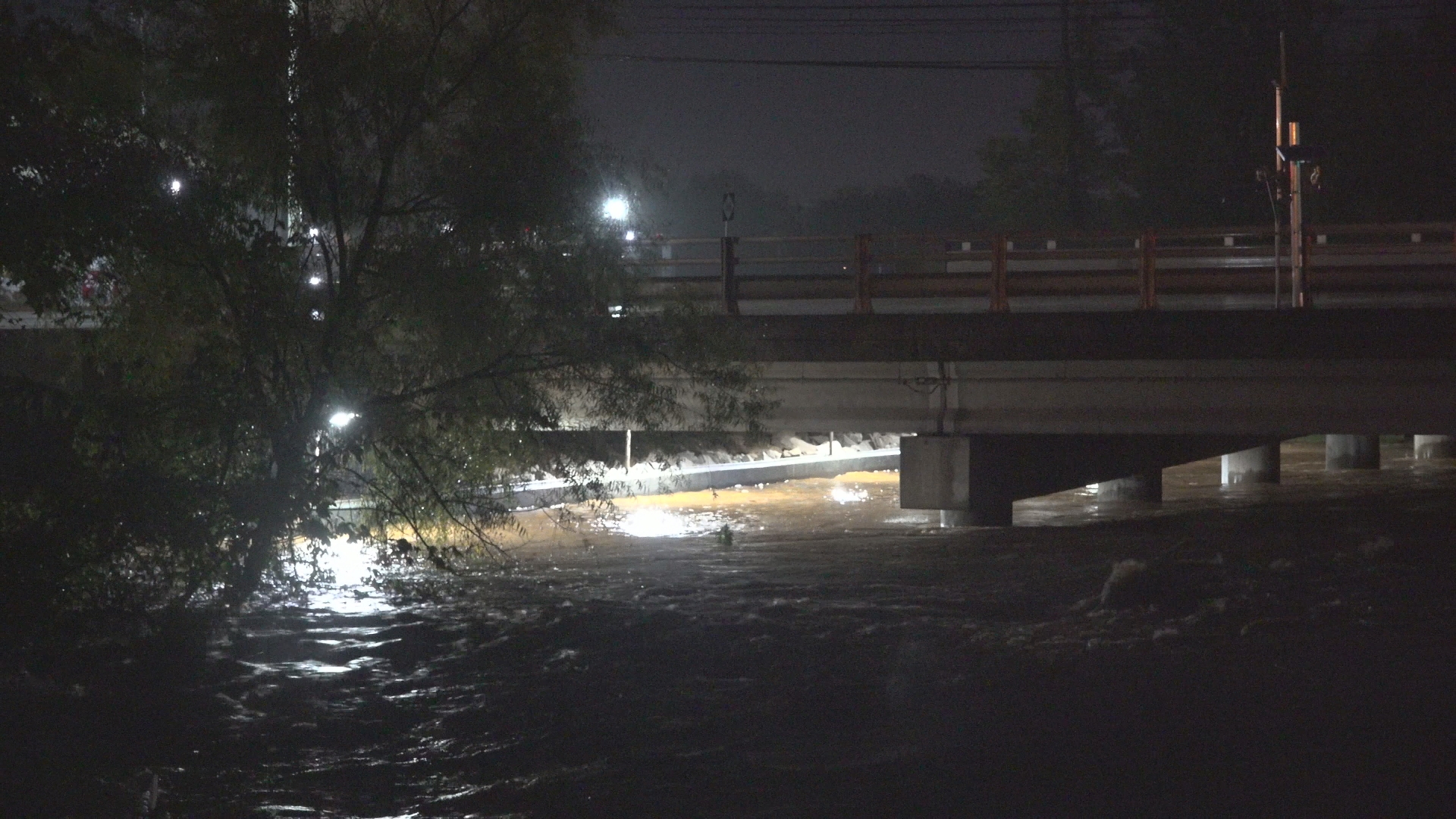 Firefighters rushed to save a woman stranded due to flooding in Wilkes County Thursday night.