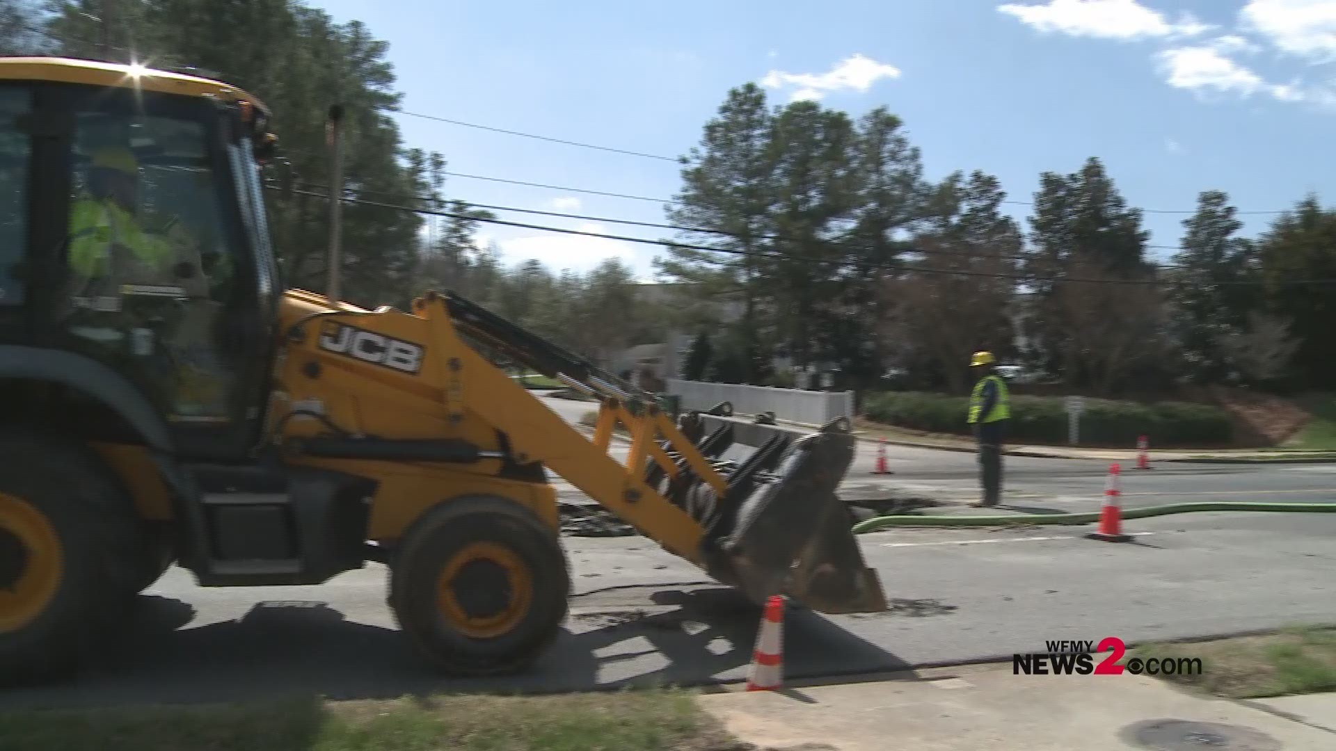 Customers were without water for several hours Friday due to the water main break.