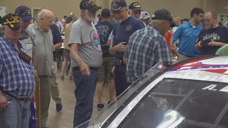 U.S. Military veterans and active-duty members honored on race car