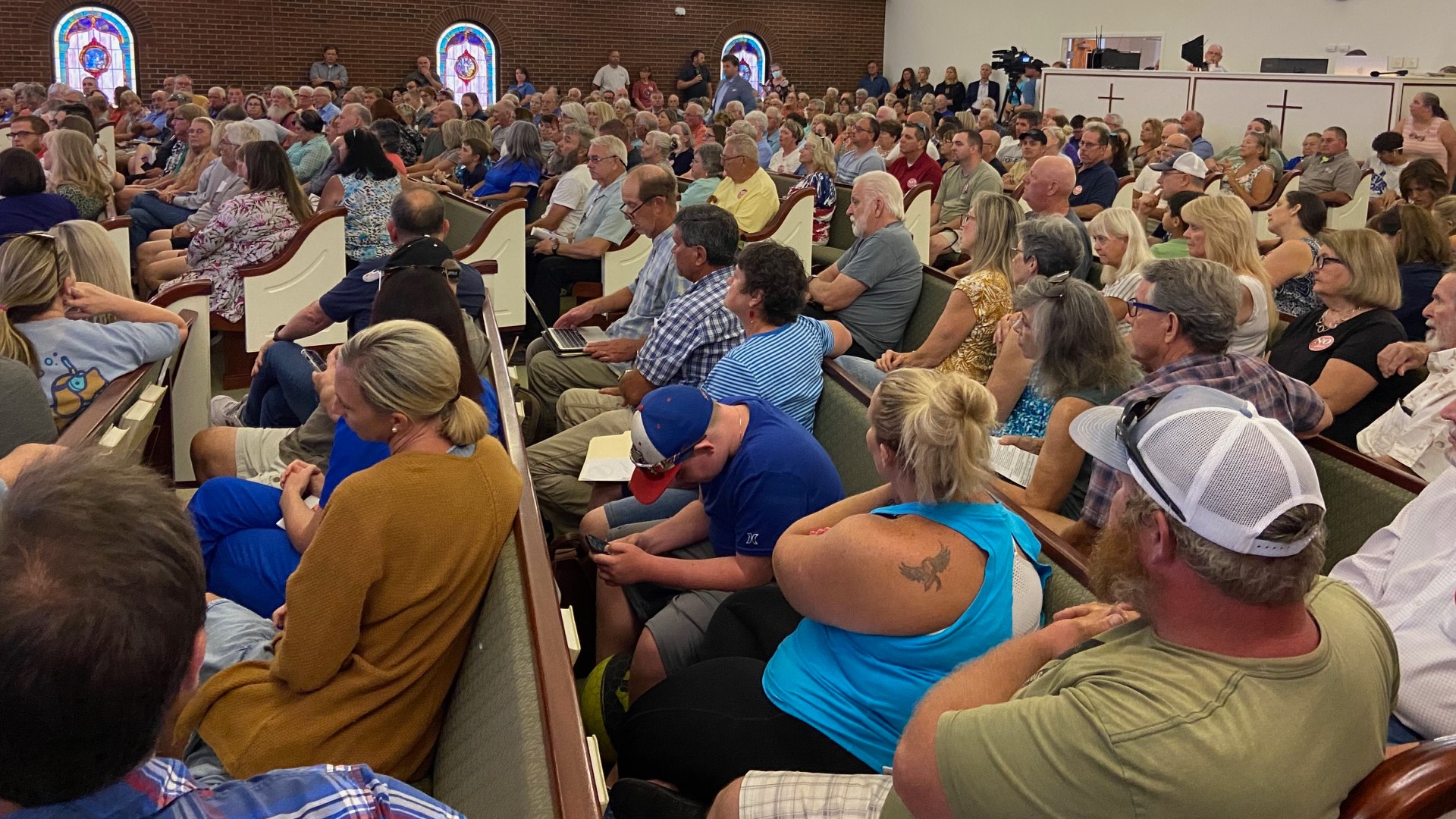 Nearly 500 people filled a meeting room to share their thoughts on the proposal. Many do not want the casino to come to Rockingham County.