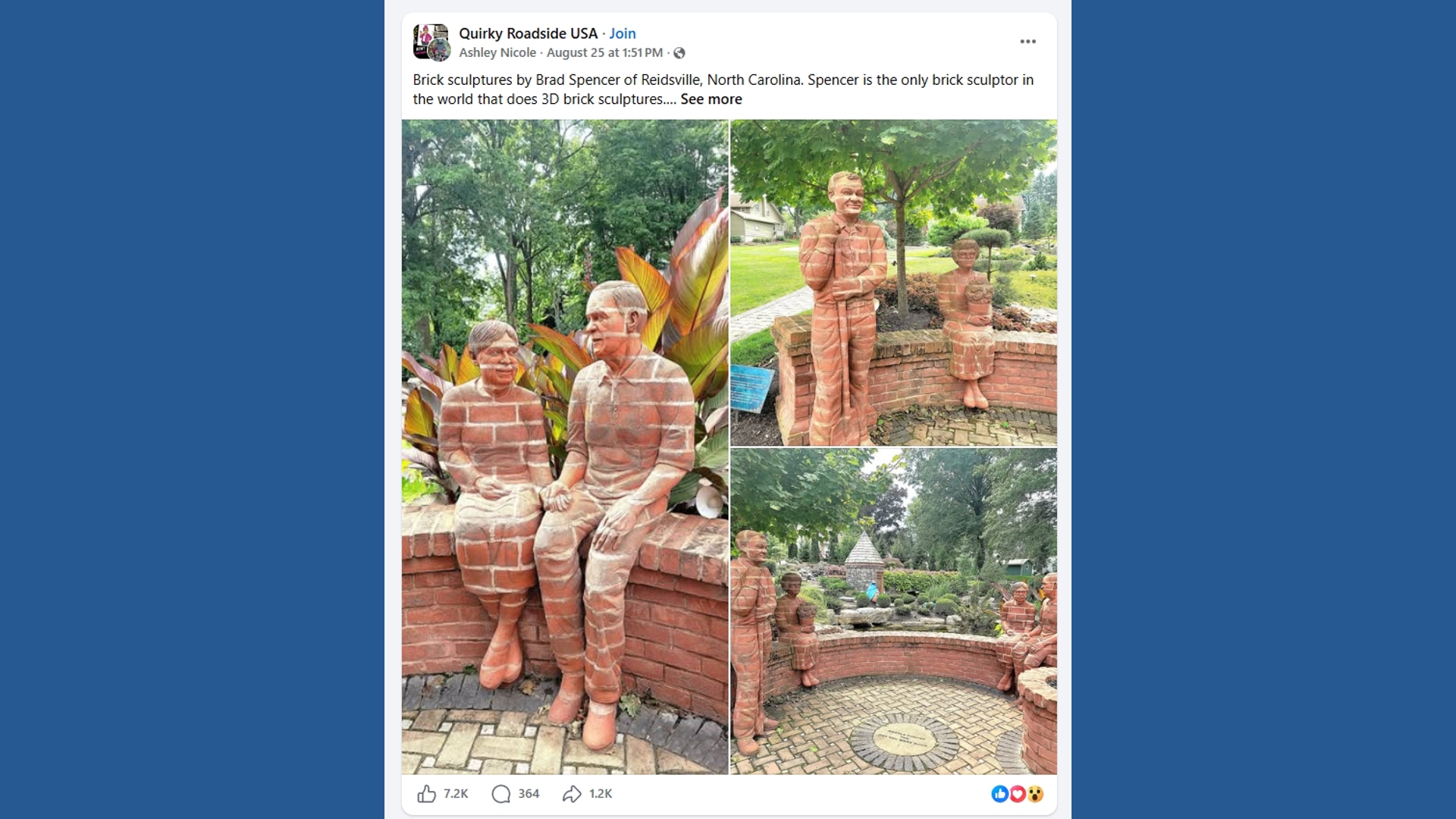 Viral brick sculptures have a Reidsville connection
