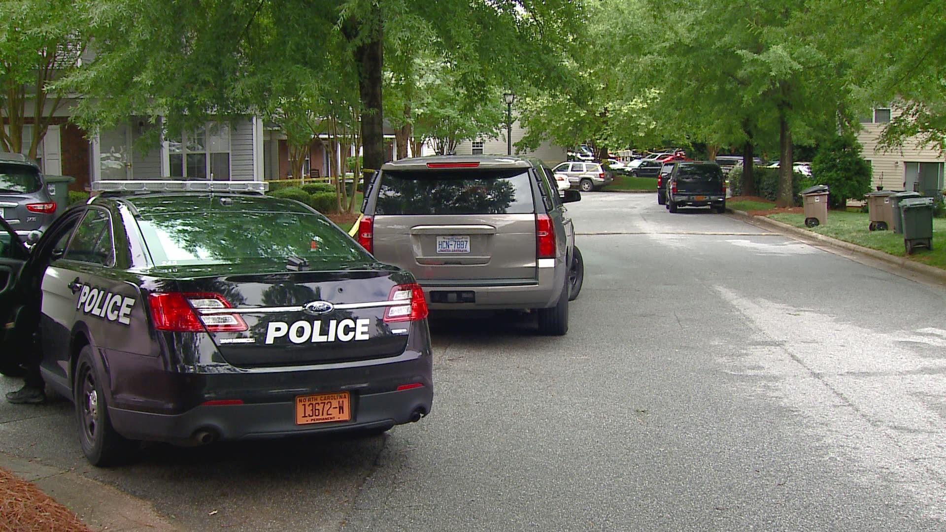 Police investigate after one man was killed and another was left in critical condition after a shooting in Greensboro on May 28, 2020.
