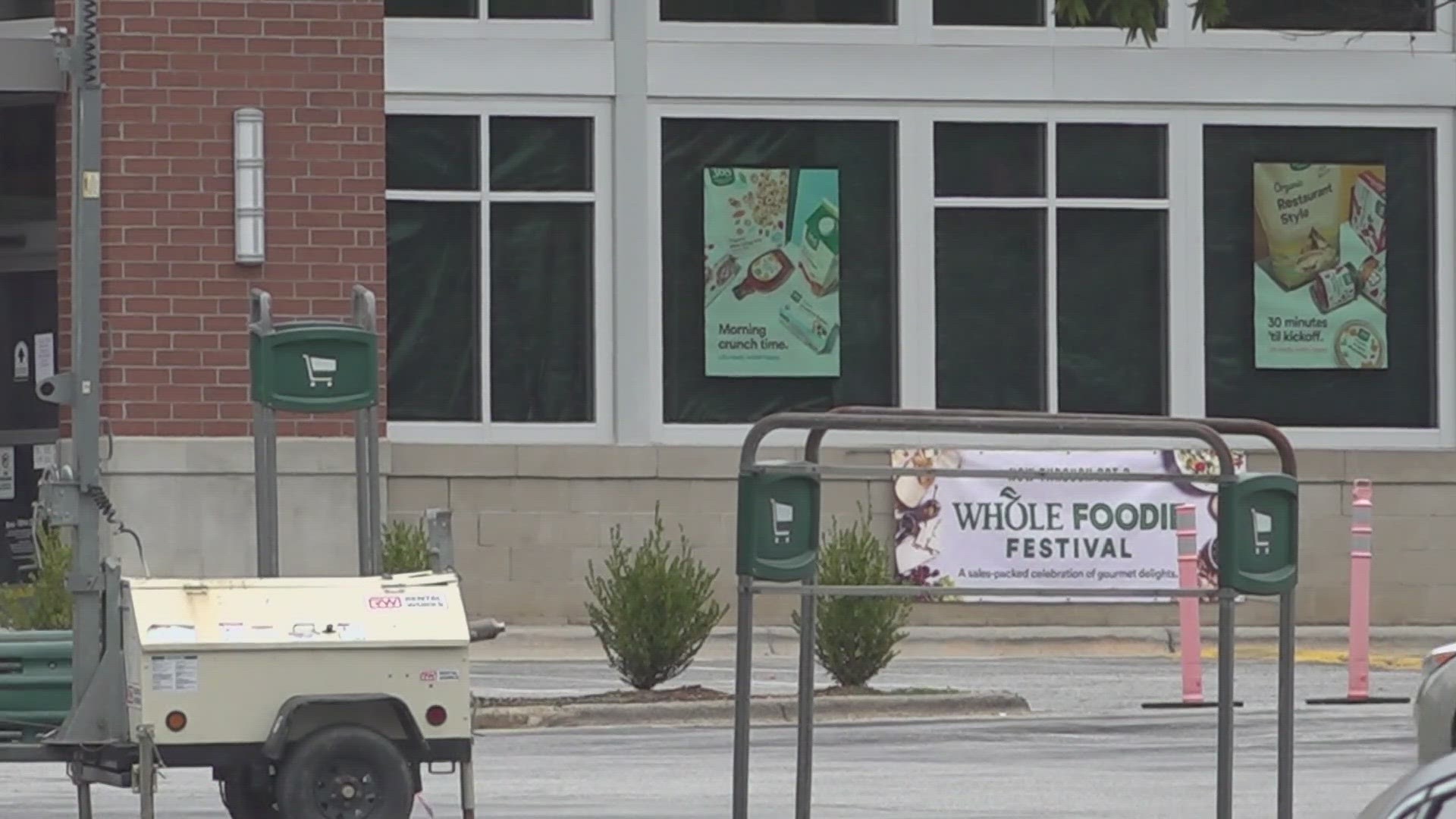 The store was temporarily closed due to traces of asbestos, the company said.