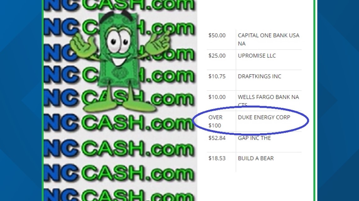 How to find unclaimed cash NC cash site is free