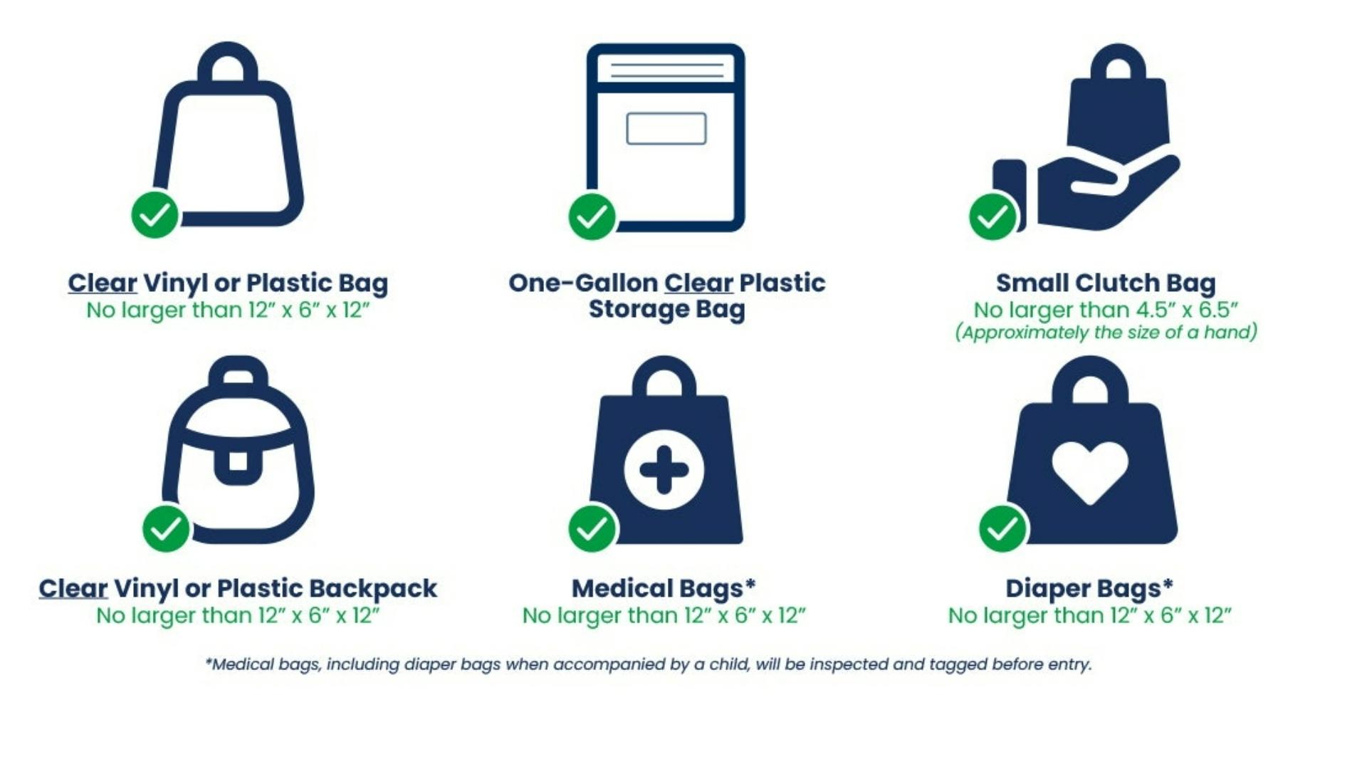 Updated Greensboro Coliseum bag policy, effective July 1 | wfmynews2.com