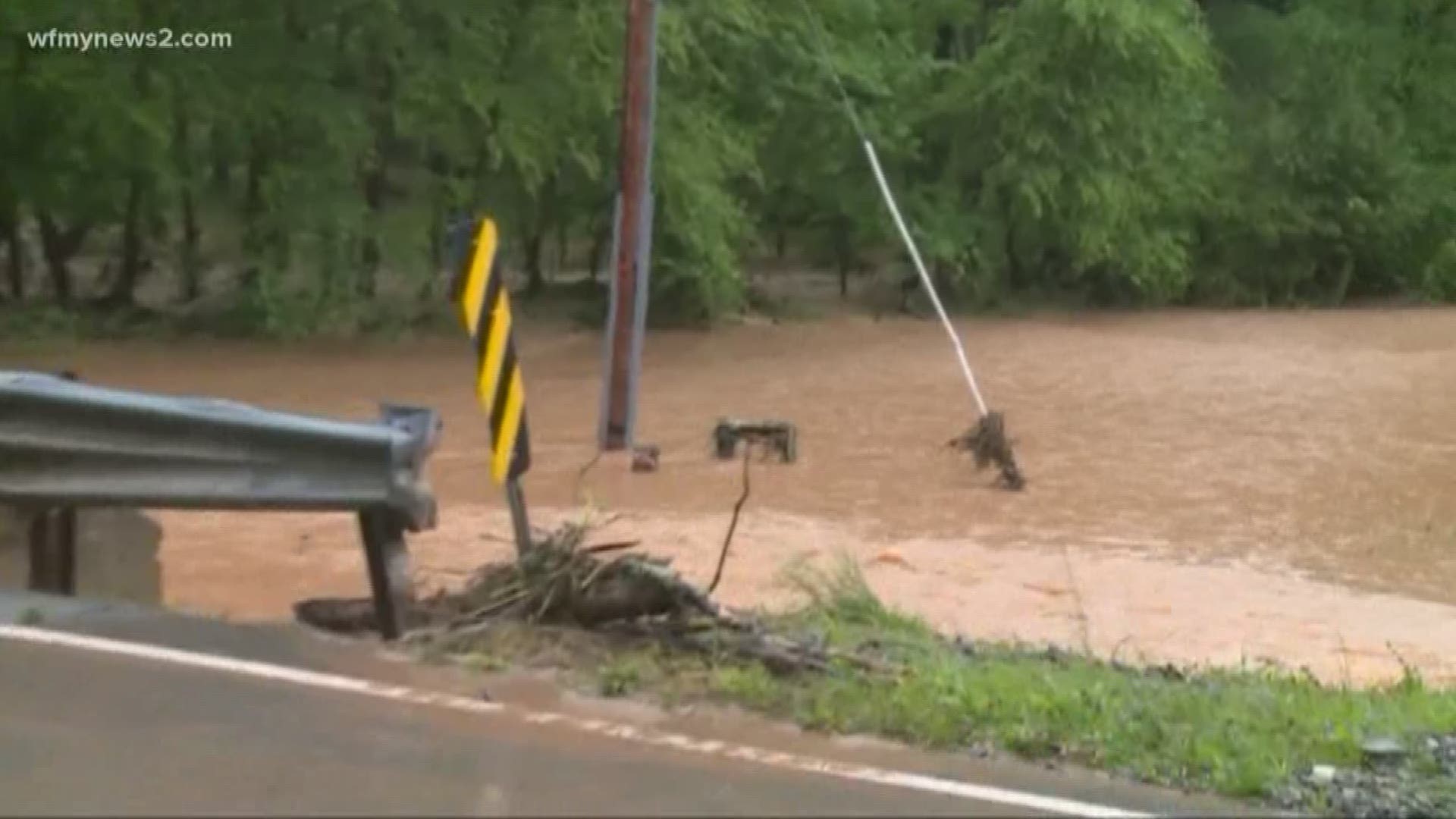 Rain Causing Flooding In Stokes County