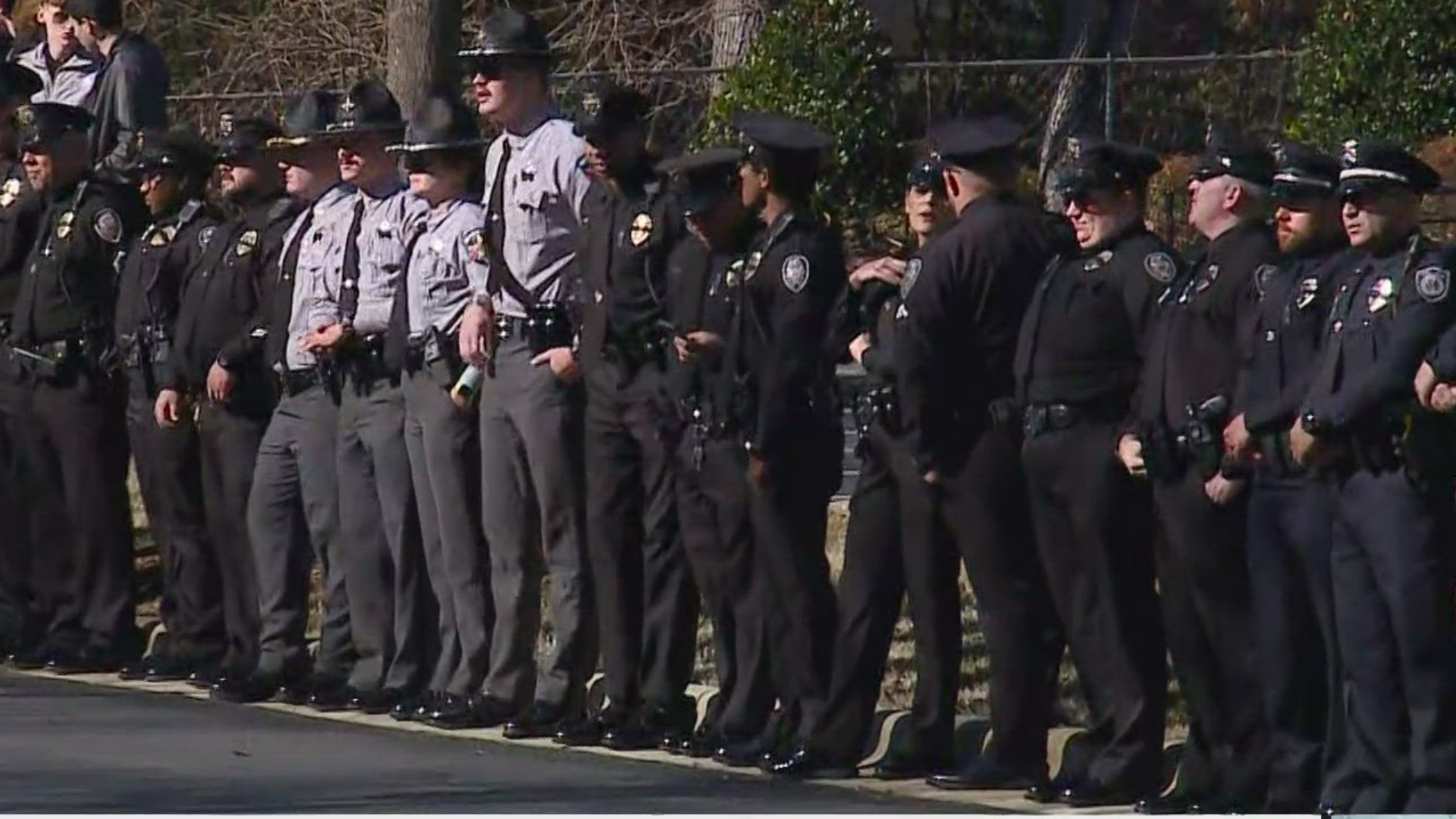 The Greensboro community is saying a final farewell to Sgt. Philip Dale Nix.