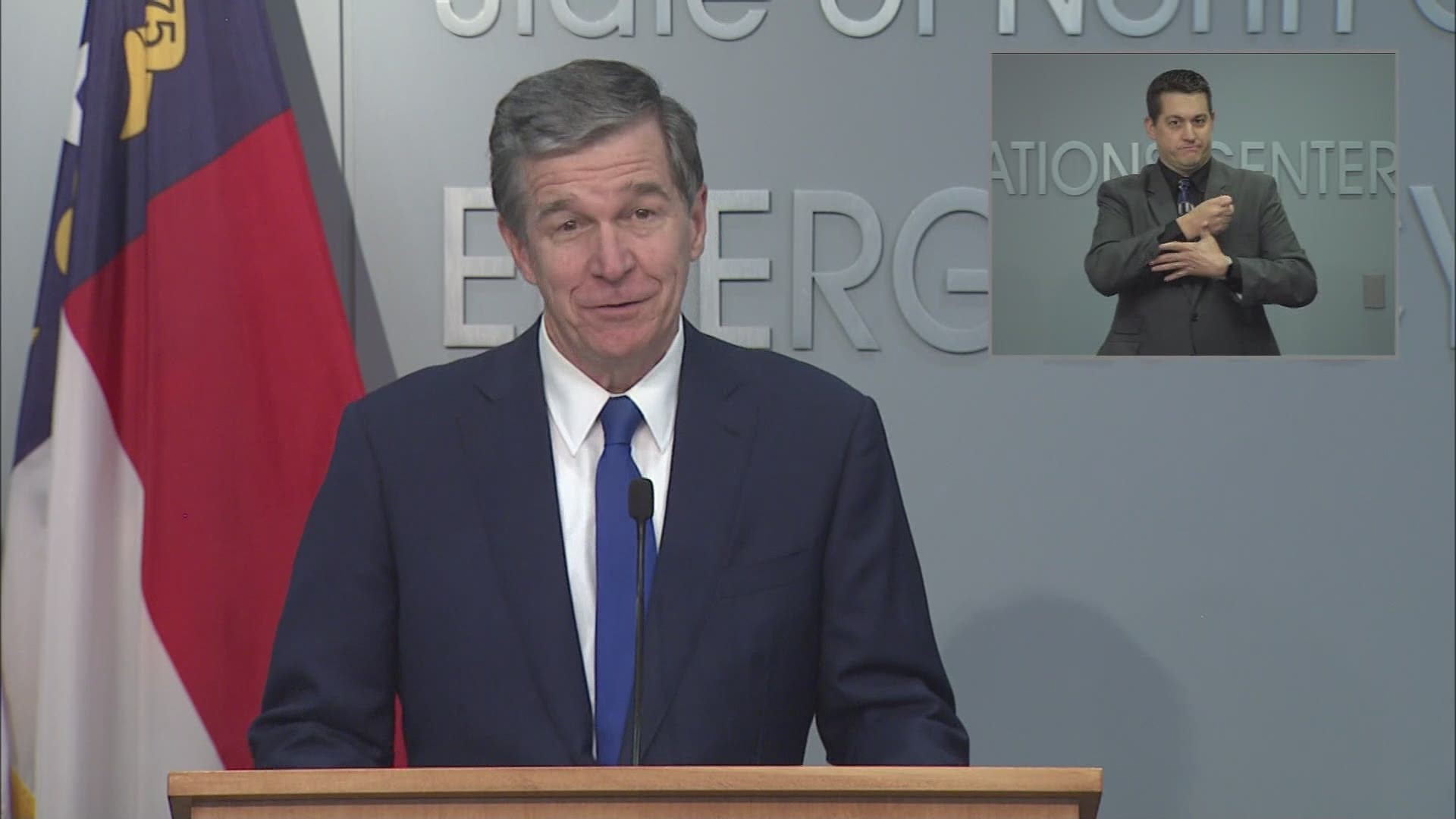 Gov. Cooper announces masks are no longer required in most indoor settings.