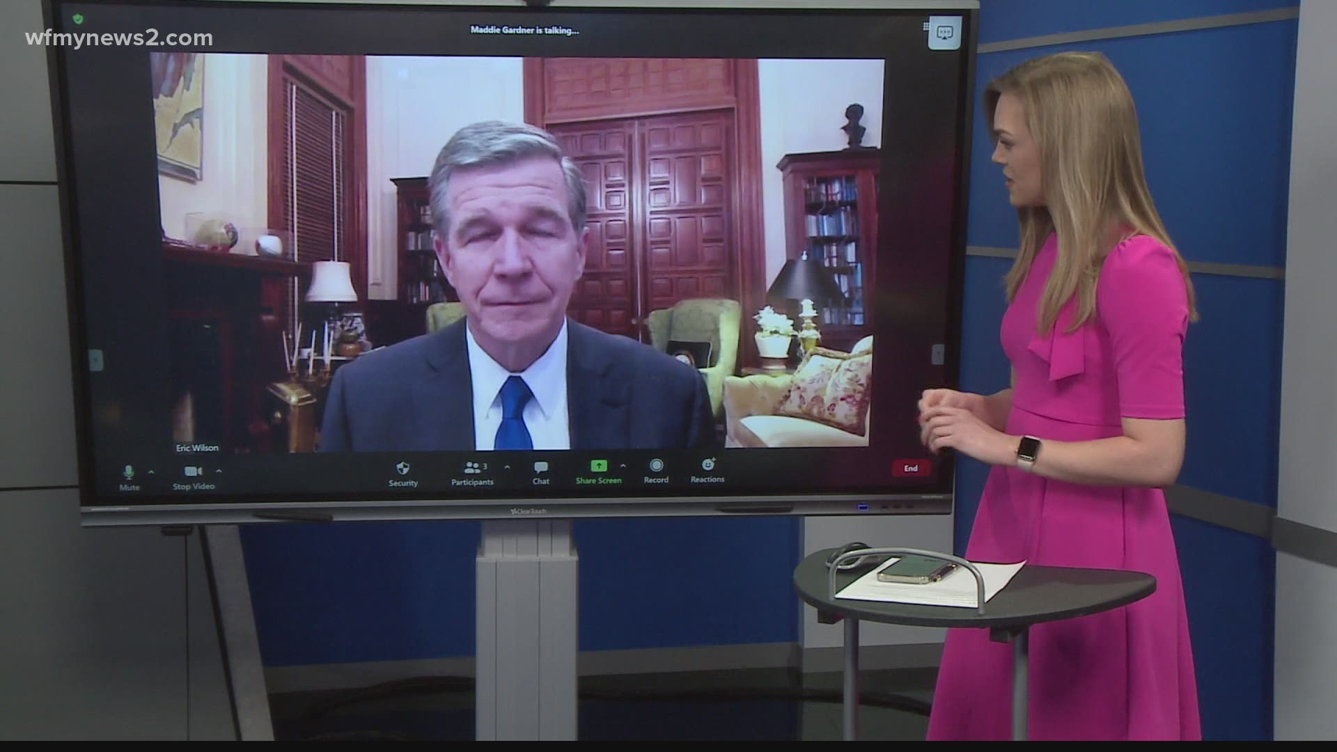 Gov. Cooper talks federal help, vaccines and more in an interview with WFMY News 2’s Maddie Gardner.