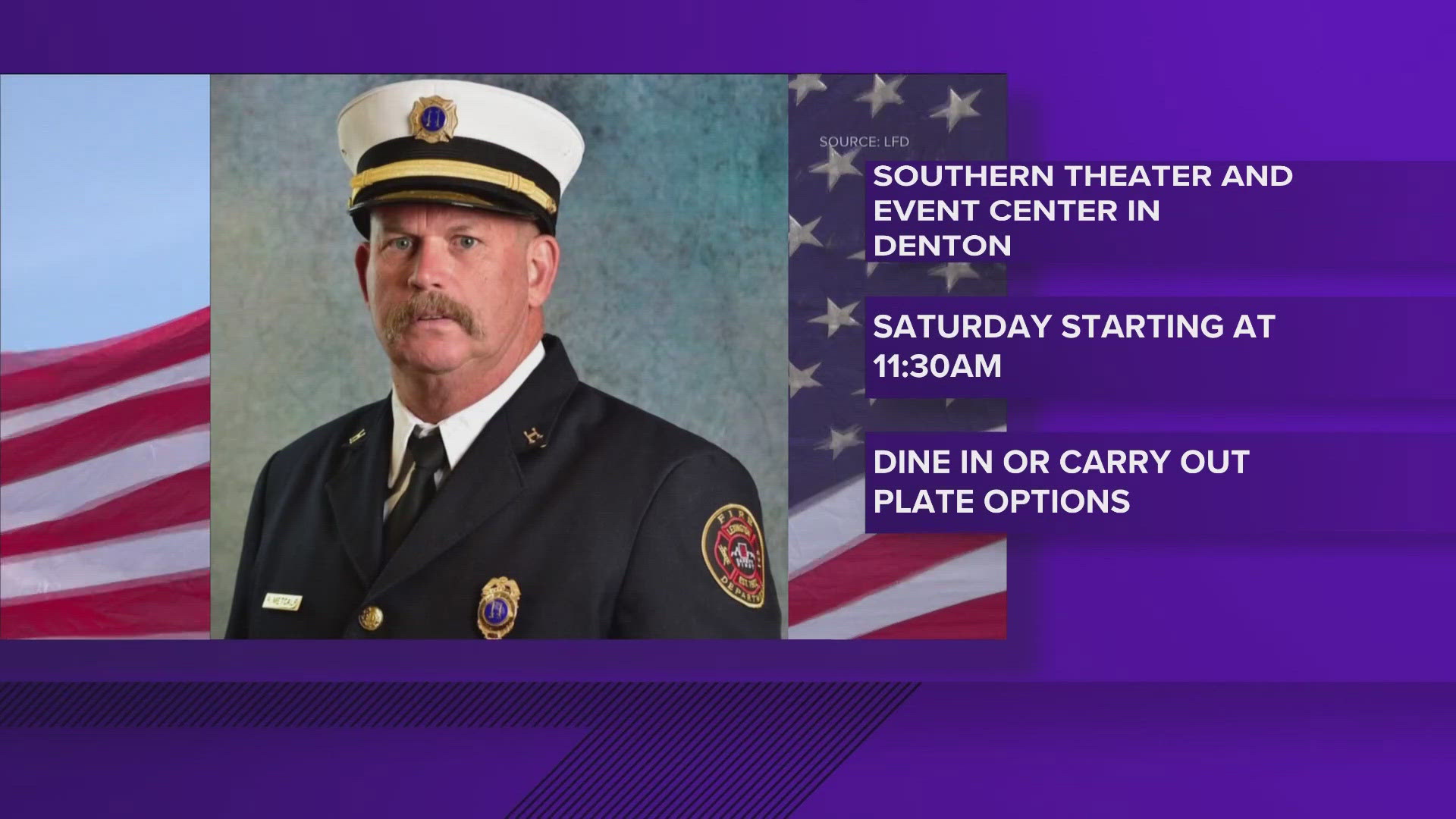 Proceeds from the event will support the family of Captain Ronnie Metcalf.