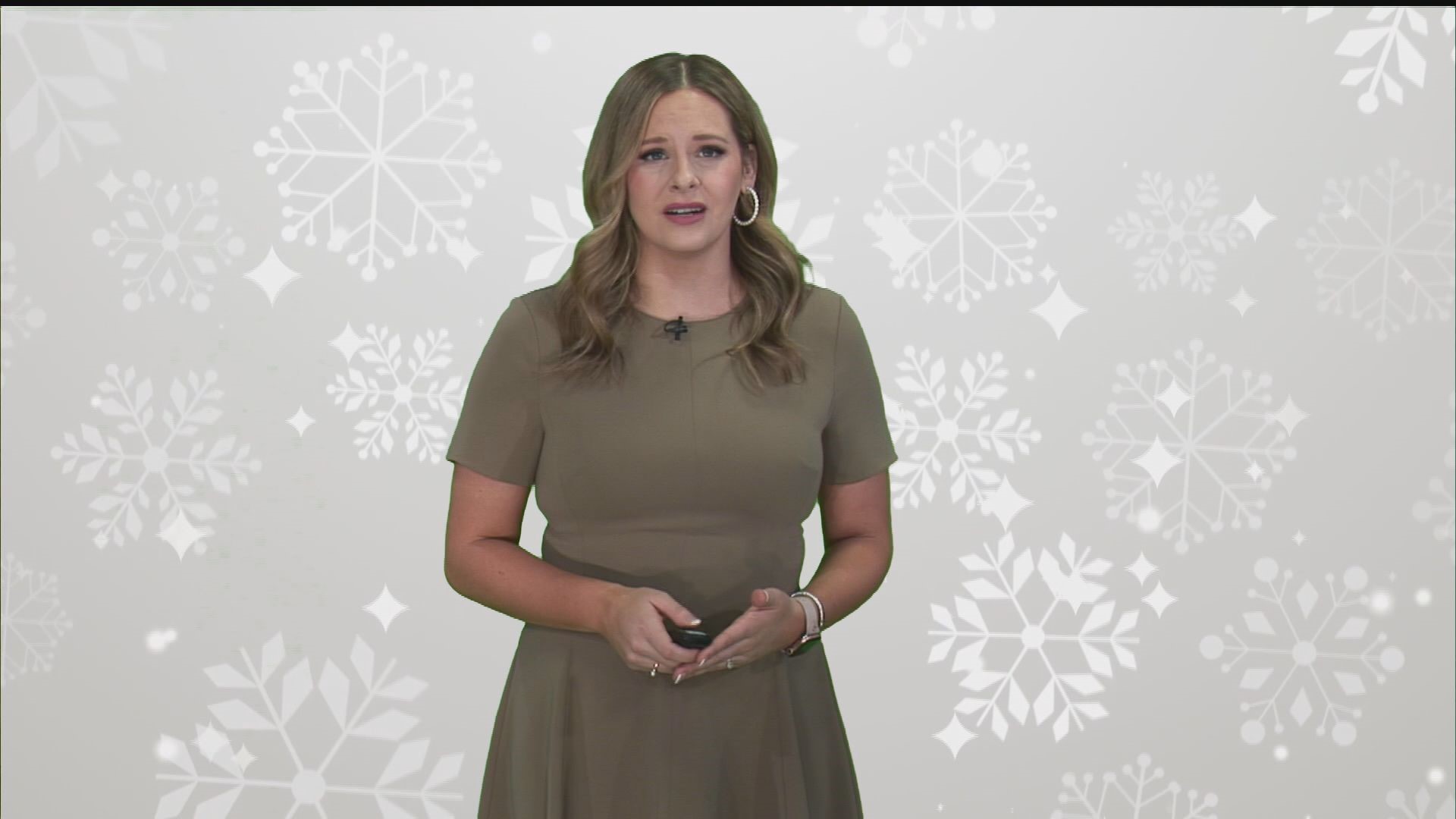 Stacey Spivey reminds us to enjoy the snow, but to be careful if we go out in it.