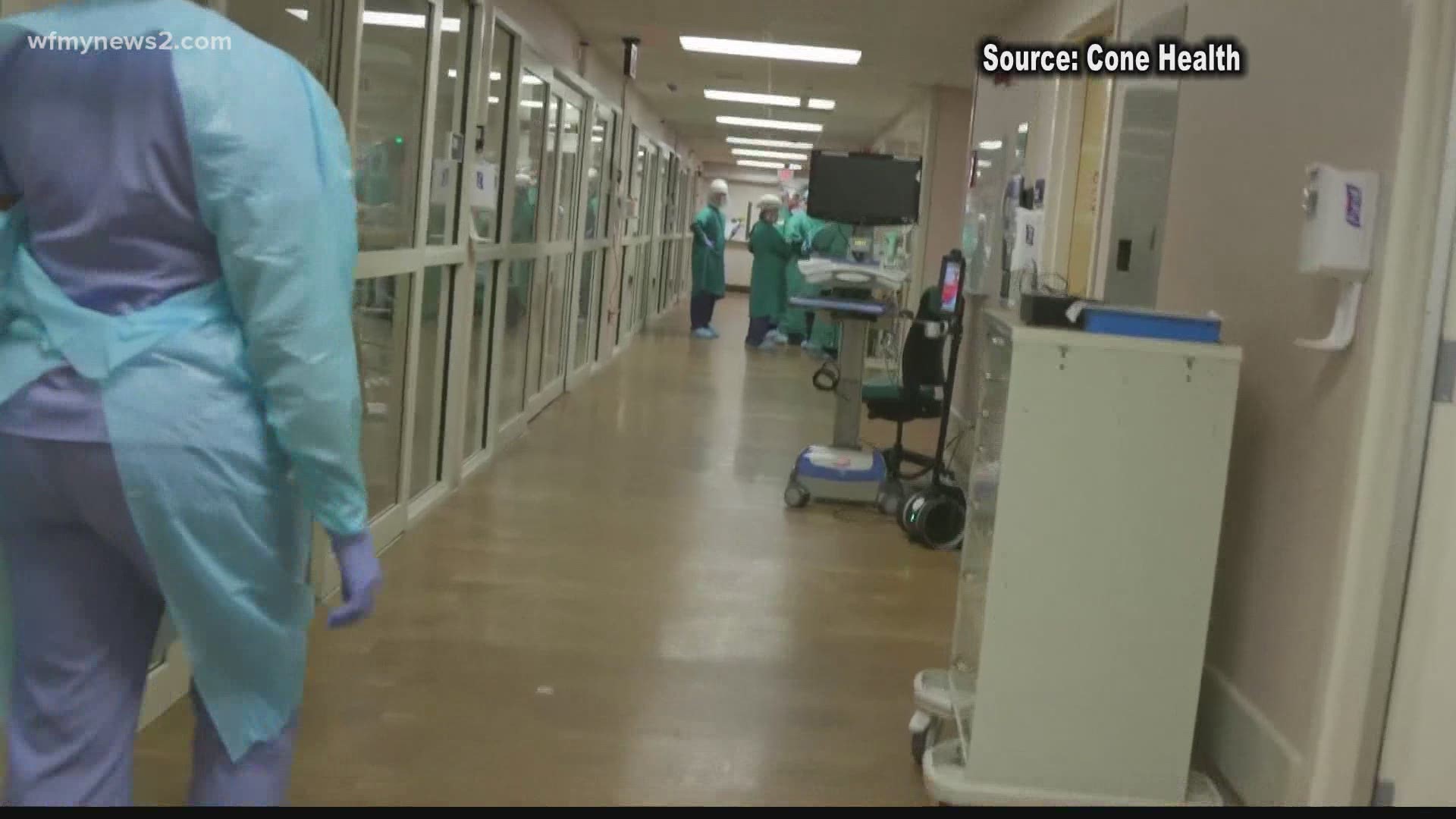 Cone Health is treating more than 100 coronavirus patients for the first time since the start of the pandemic.