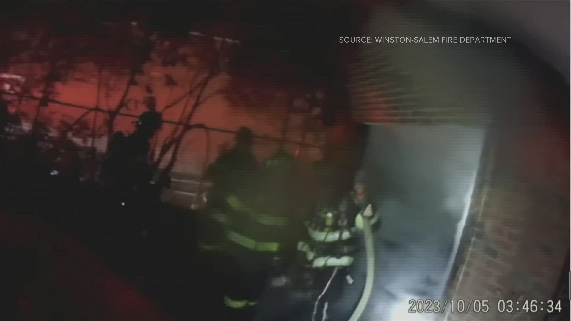 Winston-Salem Fire Chief Trey Mayo said the video shows the dangers his firefighters face daily.
