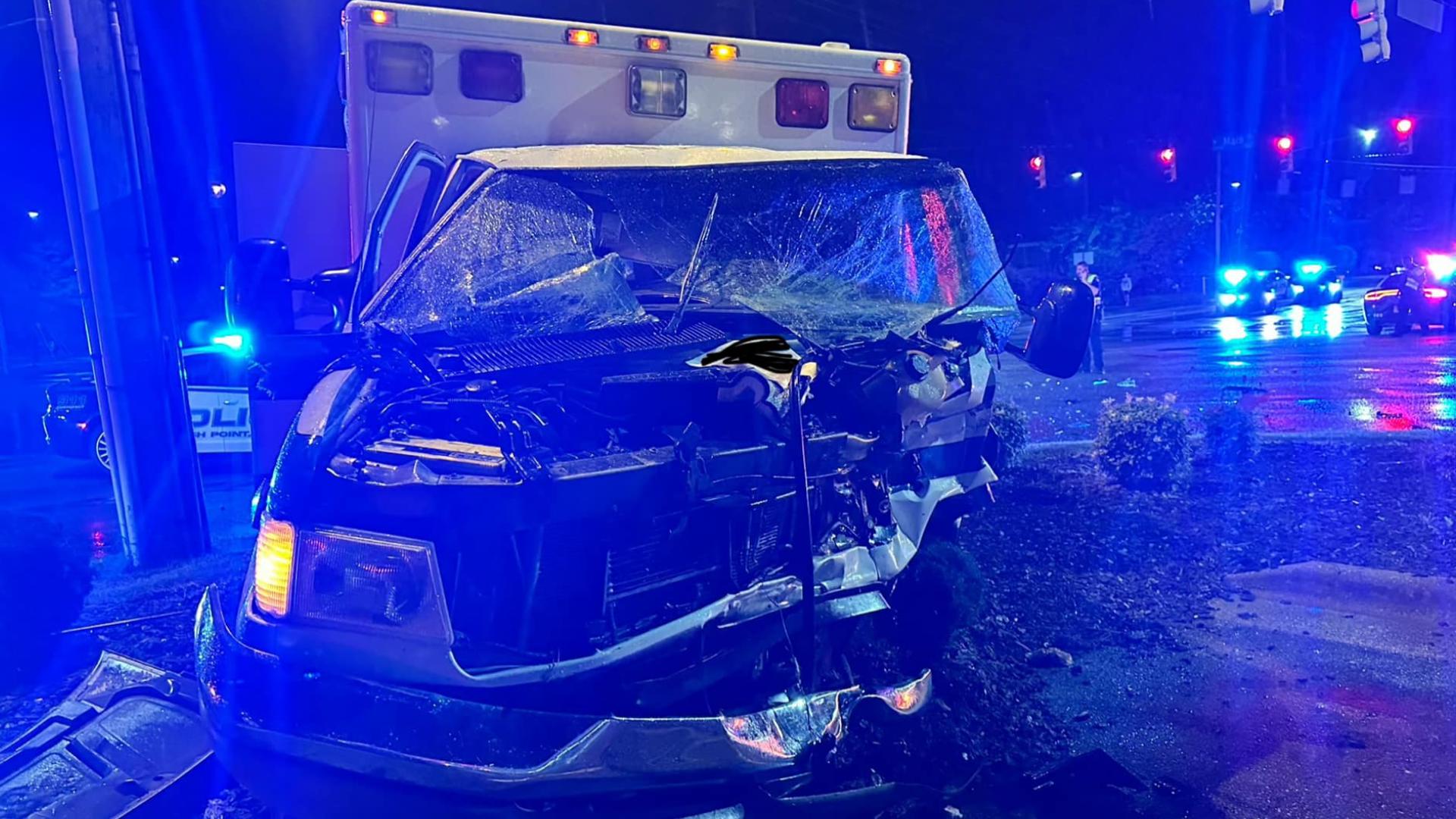 Woman charged with DWI after crashing into ambulance | wfmynews2.com