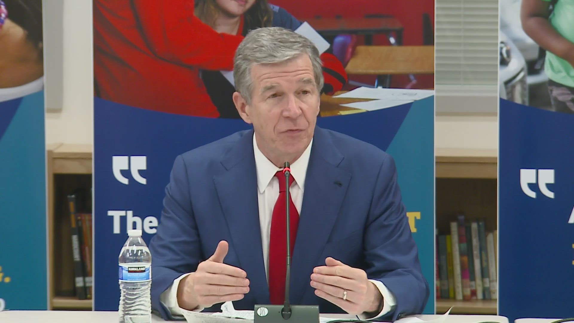 The Governor is urging North Carolinians to get involved and advocate for public school funding.