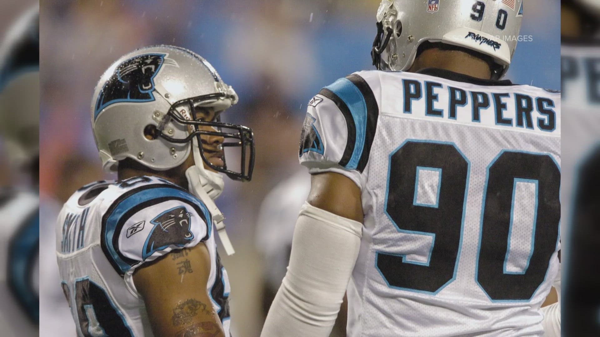 Carolina Panthers' Julius Peppers and Steve Smith Sr. are semifinalists for the Pro Football Hall of Fame's class of 2024.