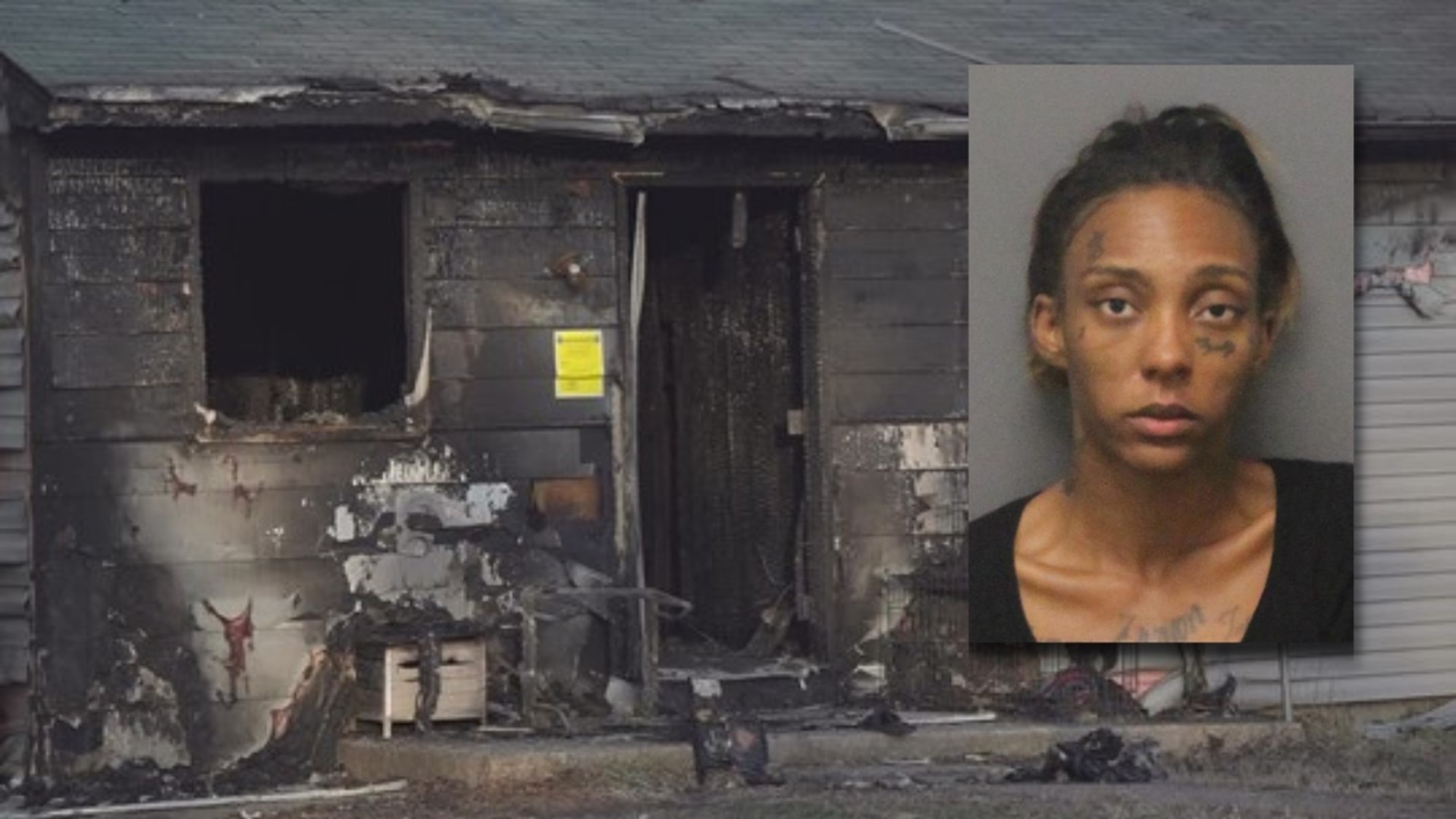 A Greensboro mother appeared in court Monday after being charged with child abuse when a fire took the lives of her three children.