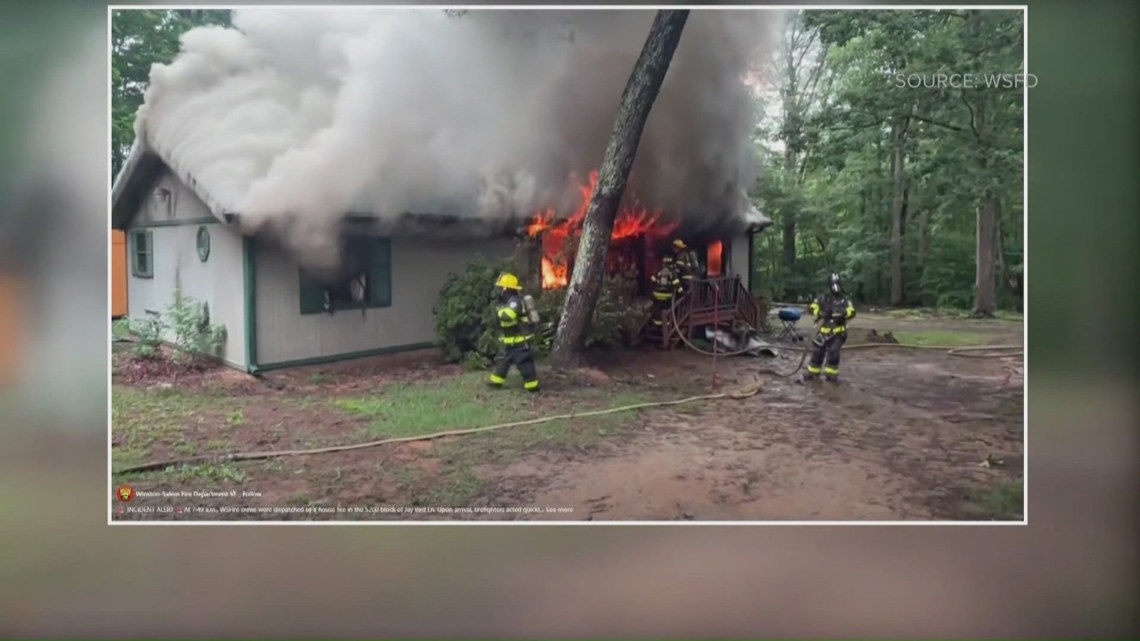 After father rescues daughter from fire, community rallies around displaced Winston-Salem family