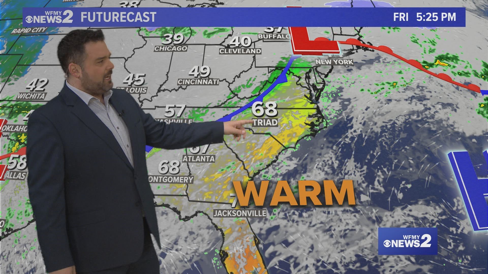 Greensboro weather Thursday evening forecast for January 25, 2024