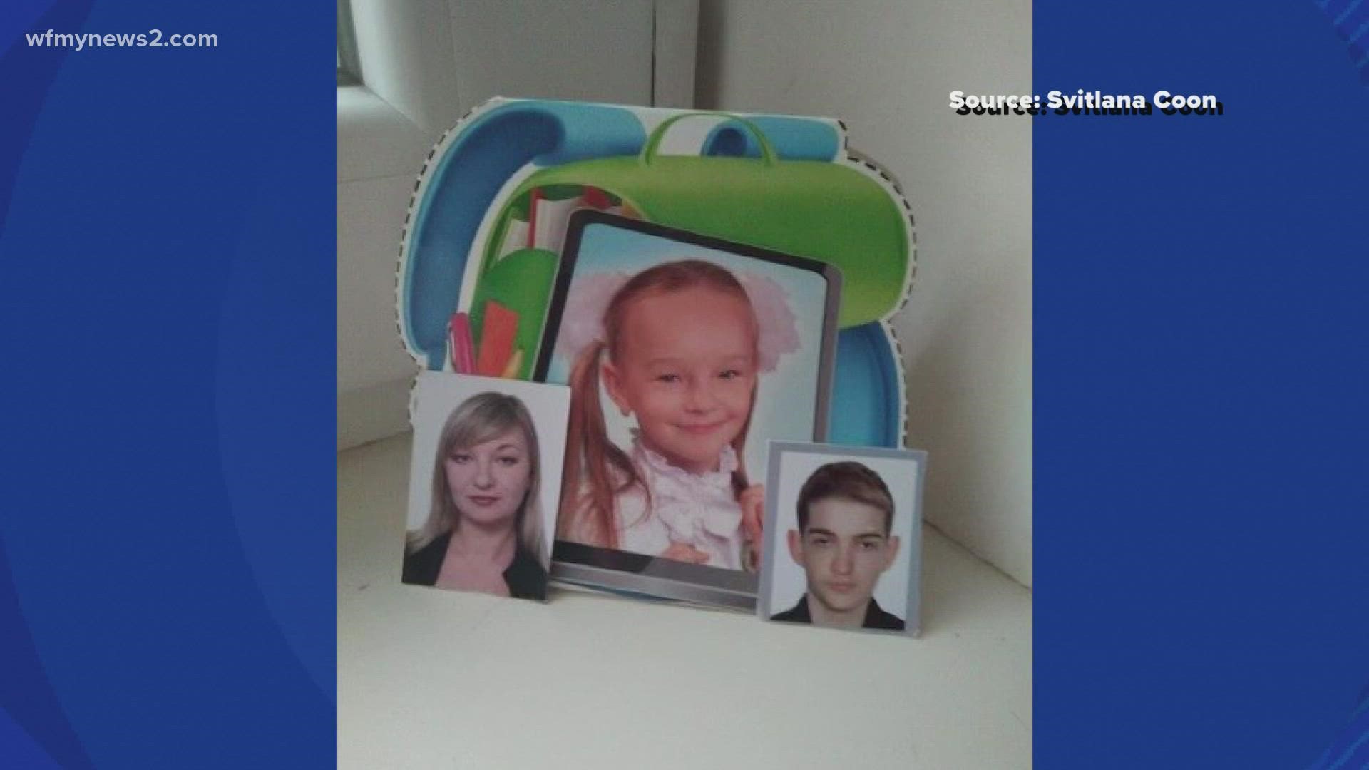 A teacher in Graham is trying to find a way to help her family escape the war in Ukraine.