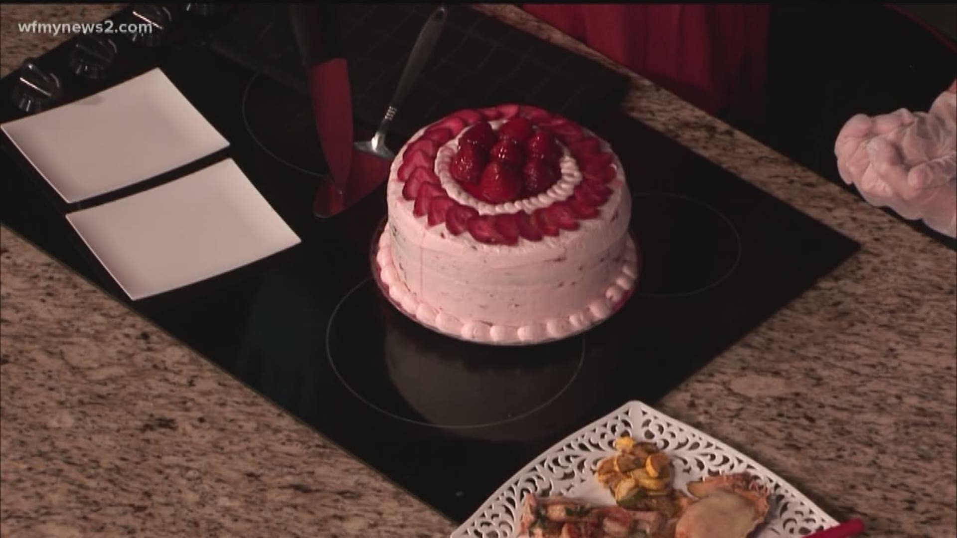 This dessert is killer. A strawberry cream cheese layer cake, and we've got the recipe right here on WFMY.