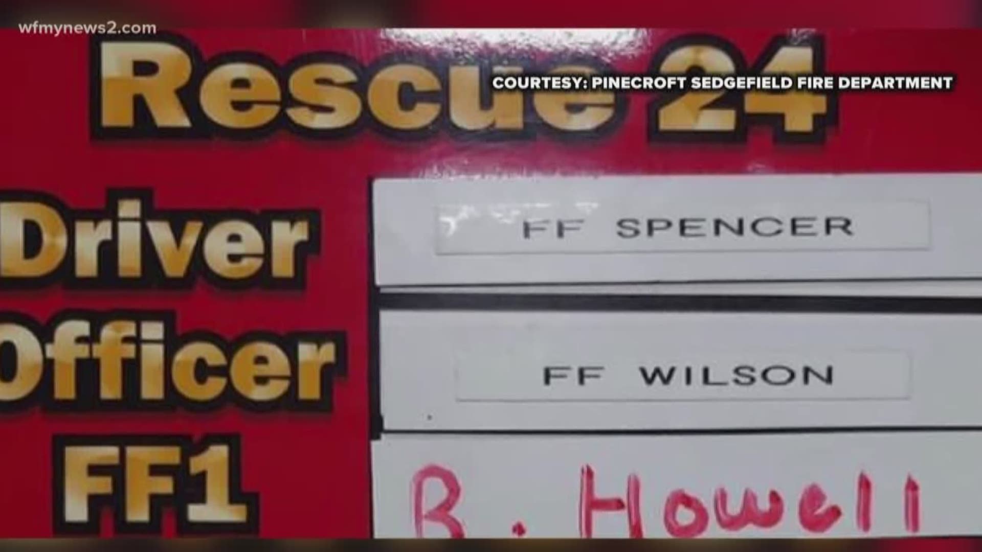 Firefighters learned Howell was considering a similar career so they wanted to honor him and his effort to protect others.