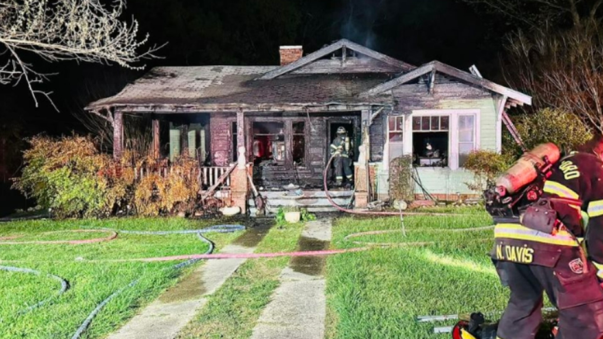 Asheboro home on Uwharrie Street catches fire