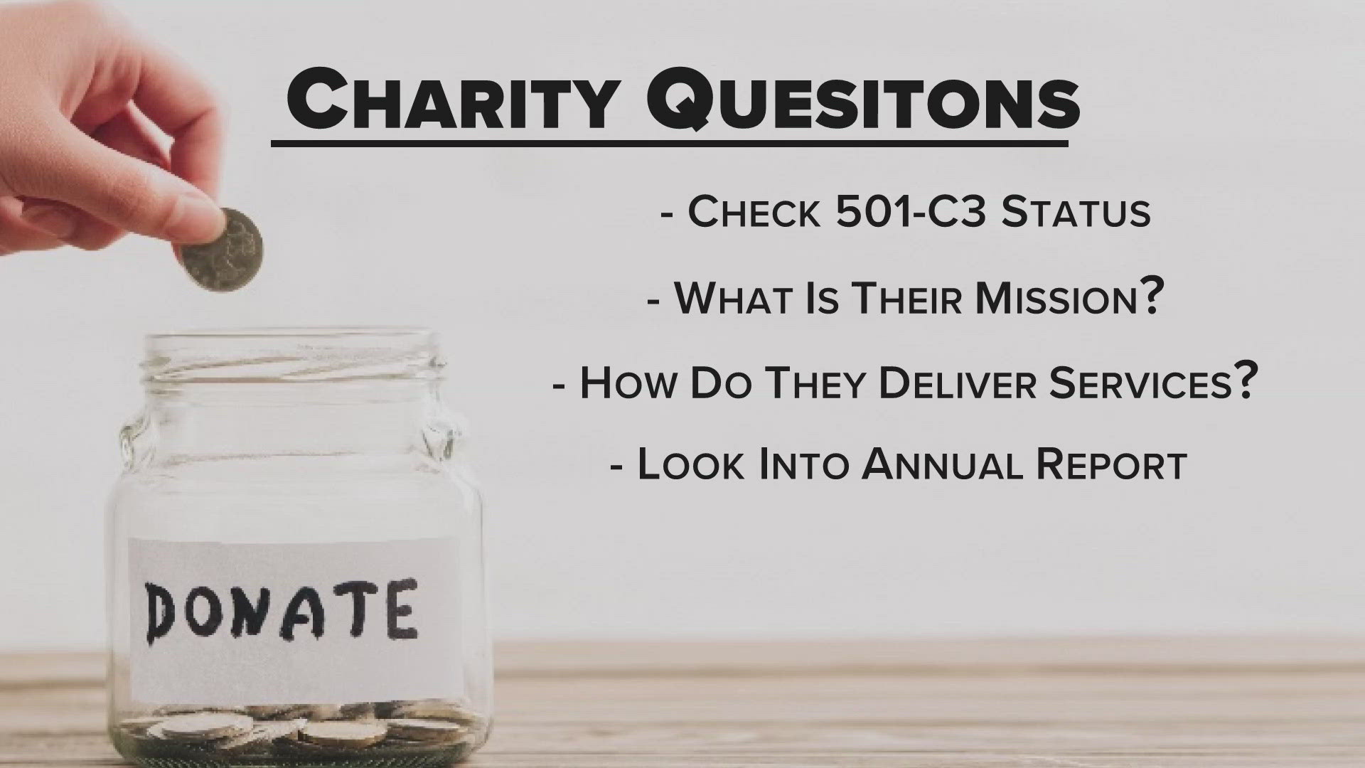 Experts from Charity Navigator help you know what to look for.