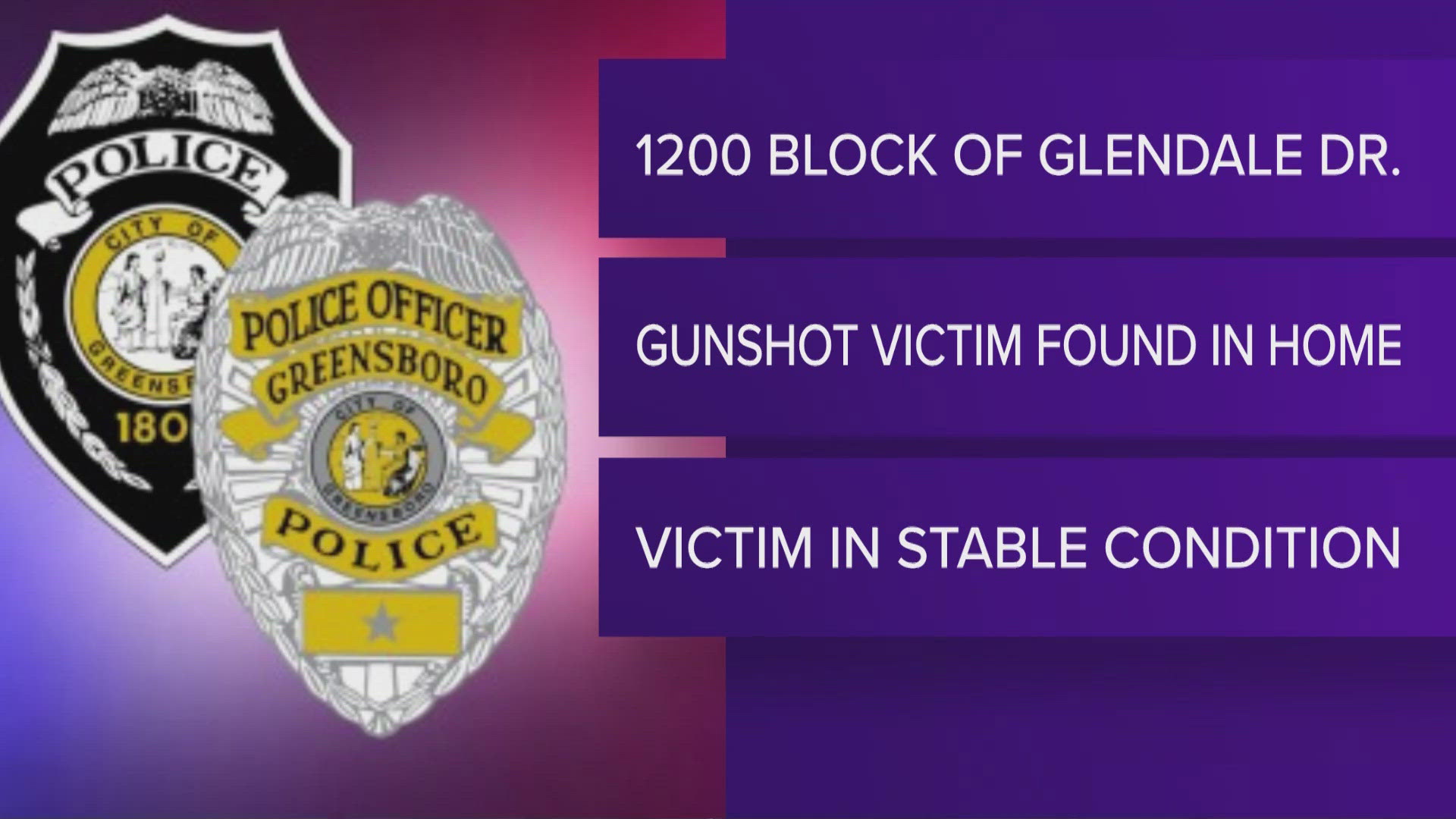 Greensboro said they responded to the call on Glendale Drive Friday morning.