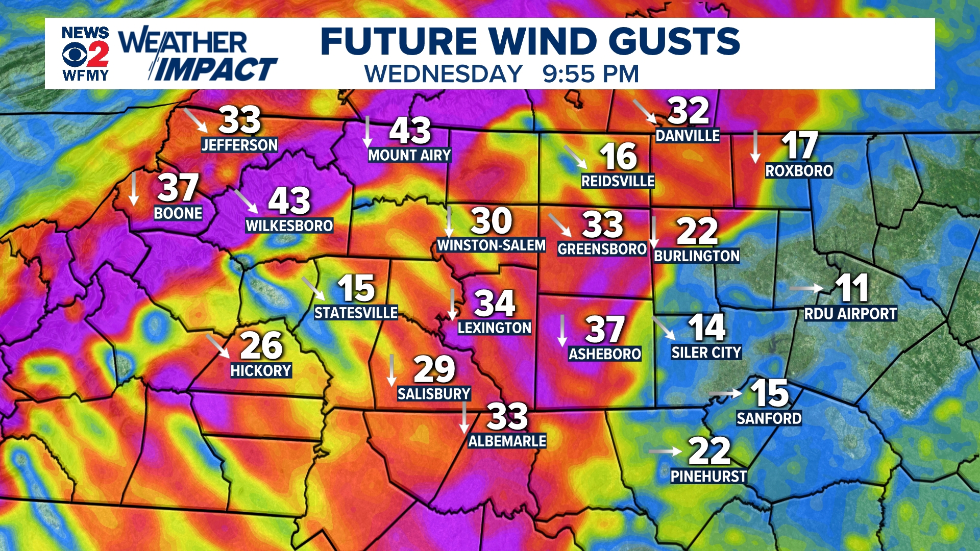 Strong Cold Front to Bring 30° Temperature Drop to North Carolina ...