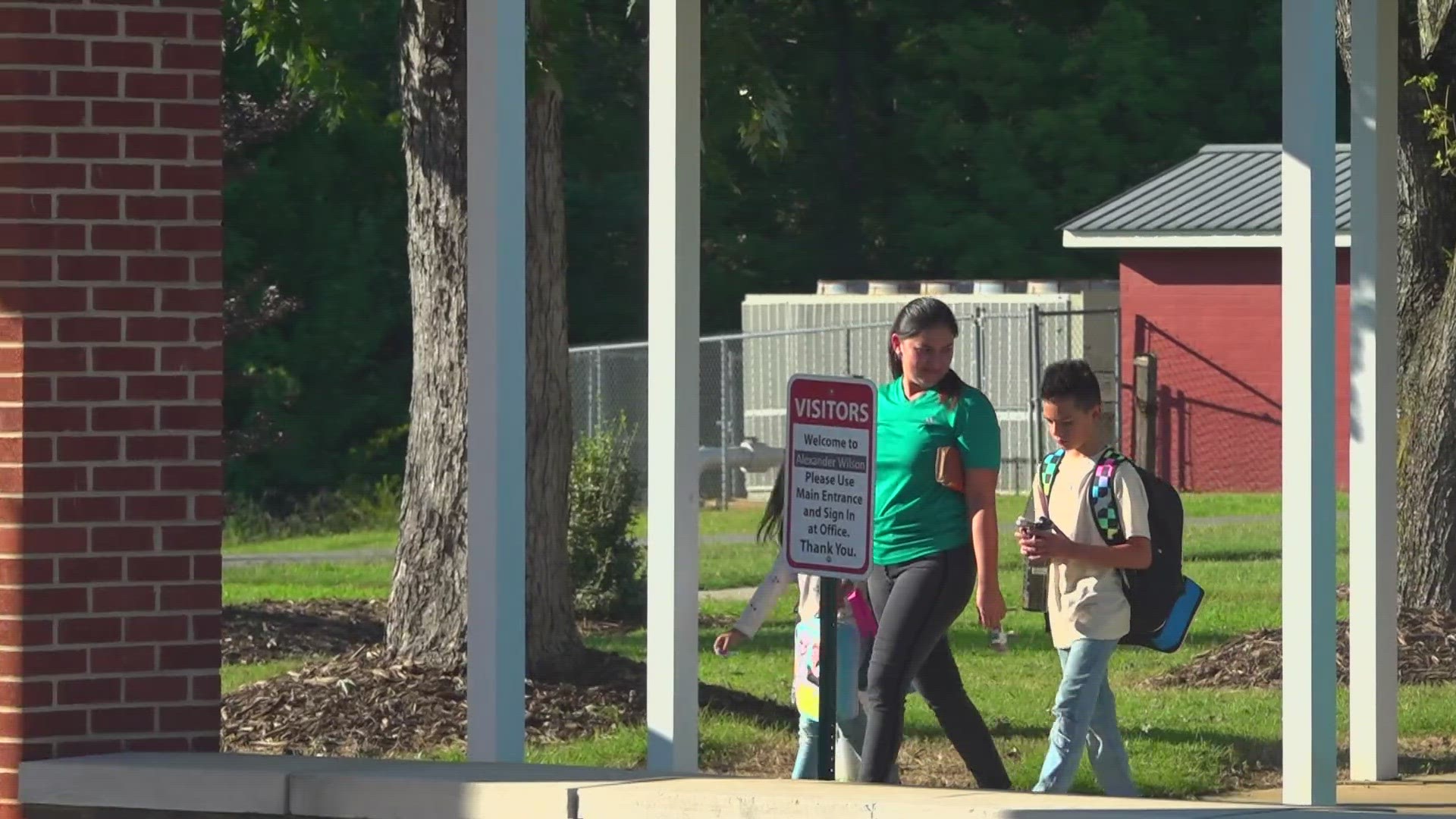 Monday was ABSS’ first day of the year after mold issues pushed the school year back two weeks